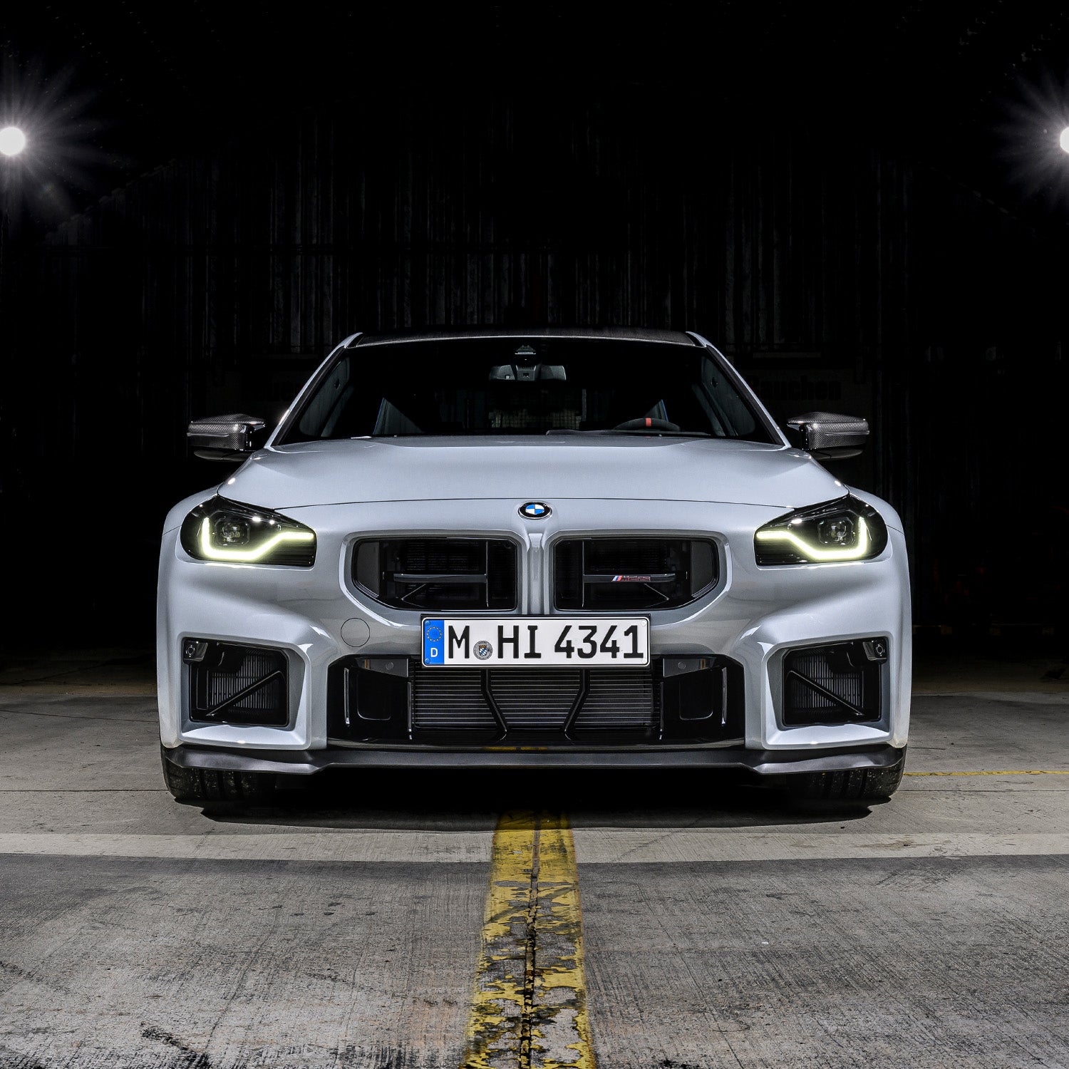 Genuine BMW G87 M2 CS OEM Gloss Black Front Grilles 51137874201