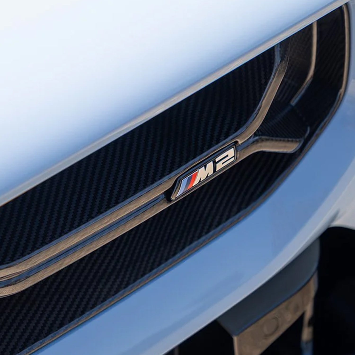 Genuine BMW G87 M2 Pre-LCI Front Grille Emblem In Silver 51138082177