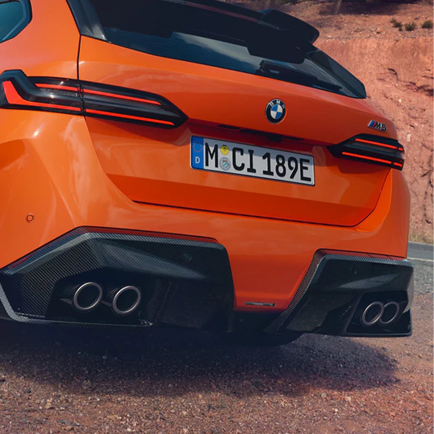 Genuine BMW G90 & G99 M5 M Performance Carbon Fibre & Titanium Exhaust Tips