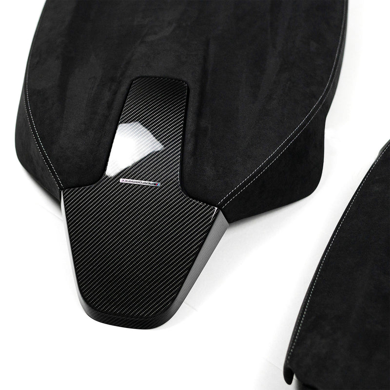Genuine BMW G Series Seat Backs In Carbon Fibre & Alcantara - G80 G81 M3, F97 X3M, F98 X4M & F91 M8 Gran Coupe