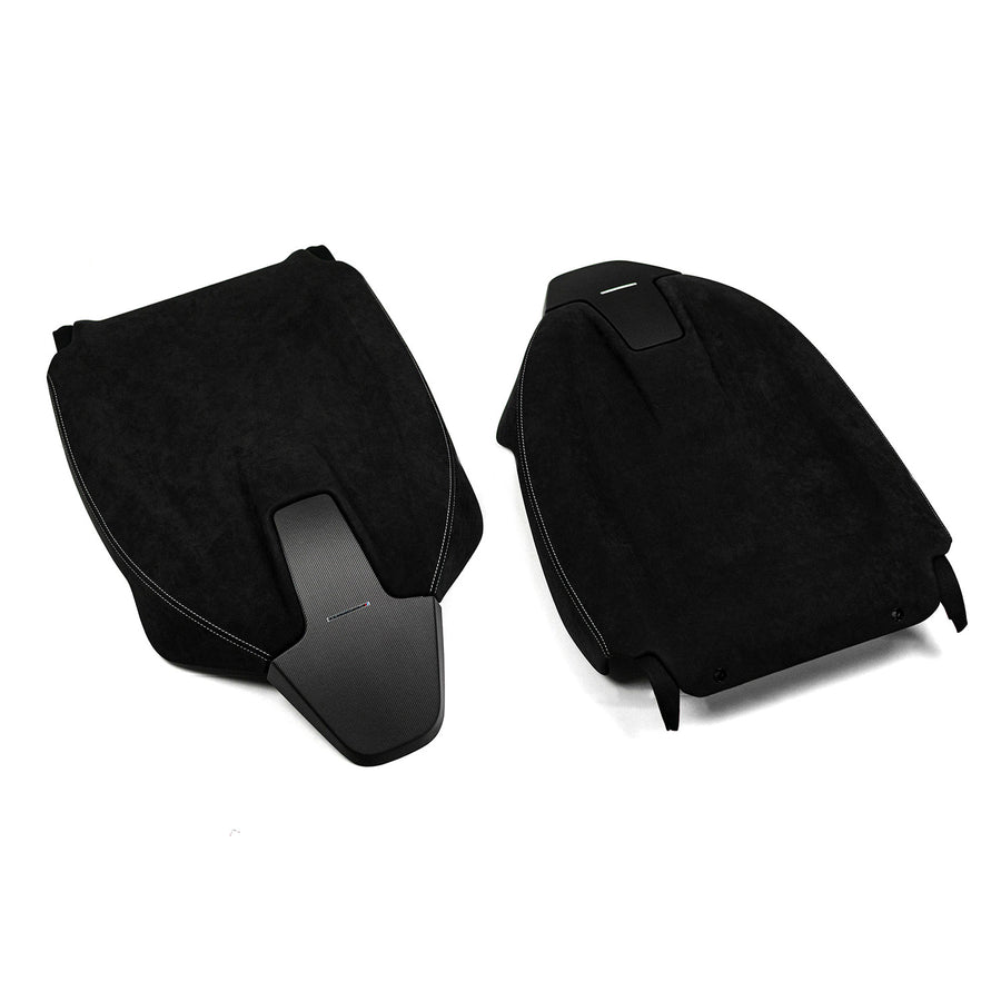 Genuine BMW G Series Seat Backs In Carbon Fibre & Alcantara - G80 G81 M3, F97 X3M, F98 X4M & F91 M8 Gran Coupe