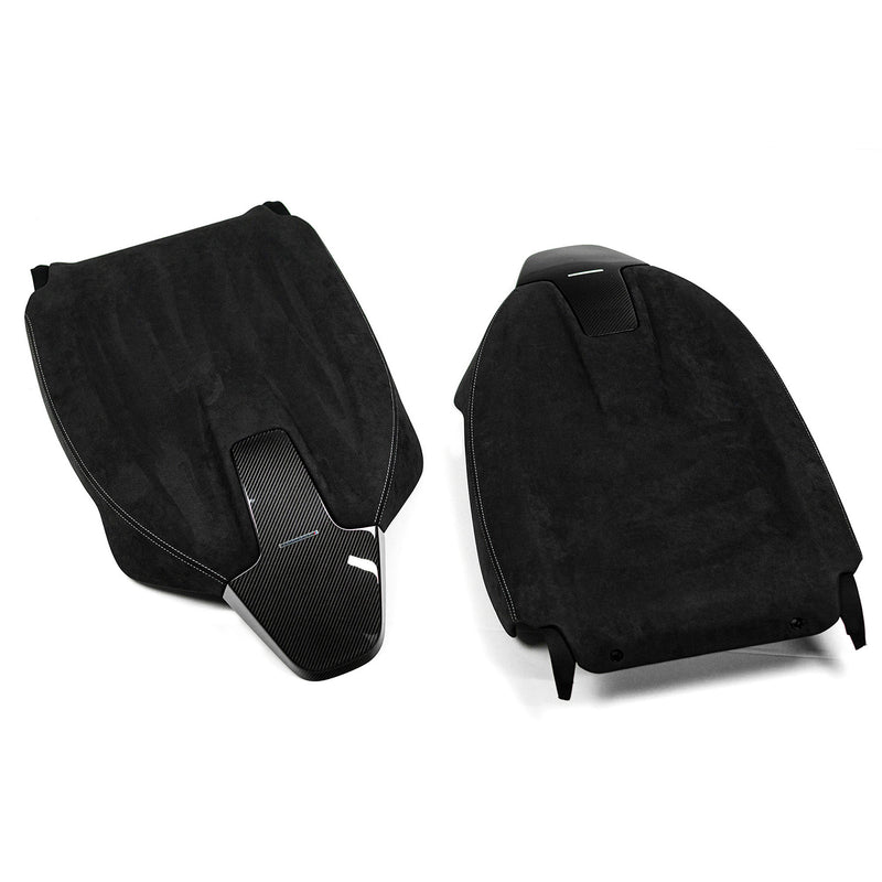 Genuine BMW G Series Seat Backs In Carbon Fibre & Alcantara - G80 G81 M3, F97 X3M, F98 X4M & F91 M8 Gran Coupe