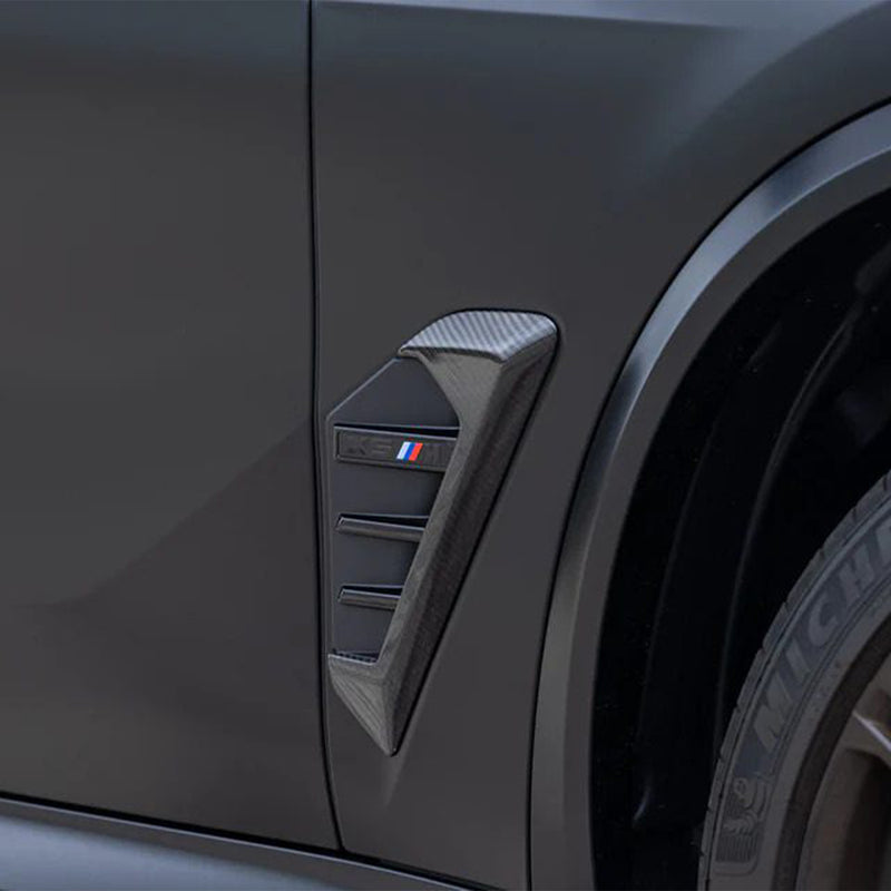 Genuine M Performance F95 X5M & X5 LCI Carbon Fibre Side Trims 51135A3E057 & 51135A3E058