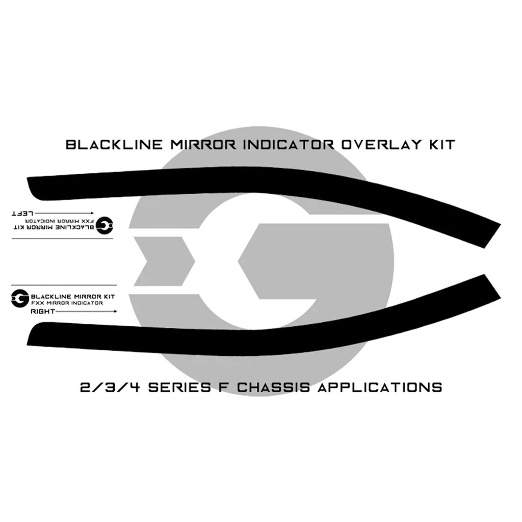 GoldenWrench BMW F Series Mirror Indicator Overlay Kit goldenwrench-bmw-f-series-mirror-indicator-overlay-kit
