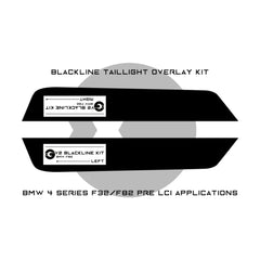 GoldenWrench BMW M4/4 Series Taillight Overlay Kit (F82/F83/F32/F33)