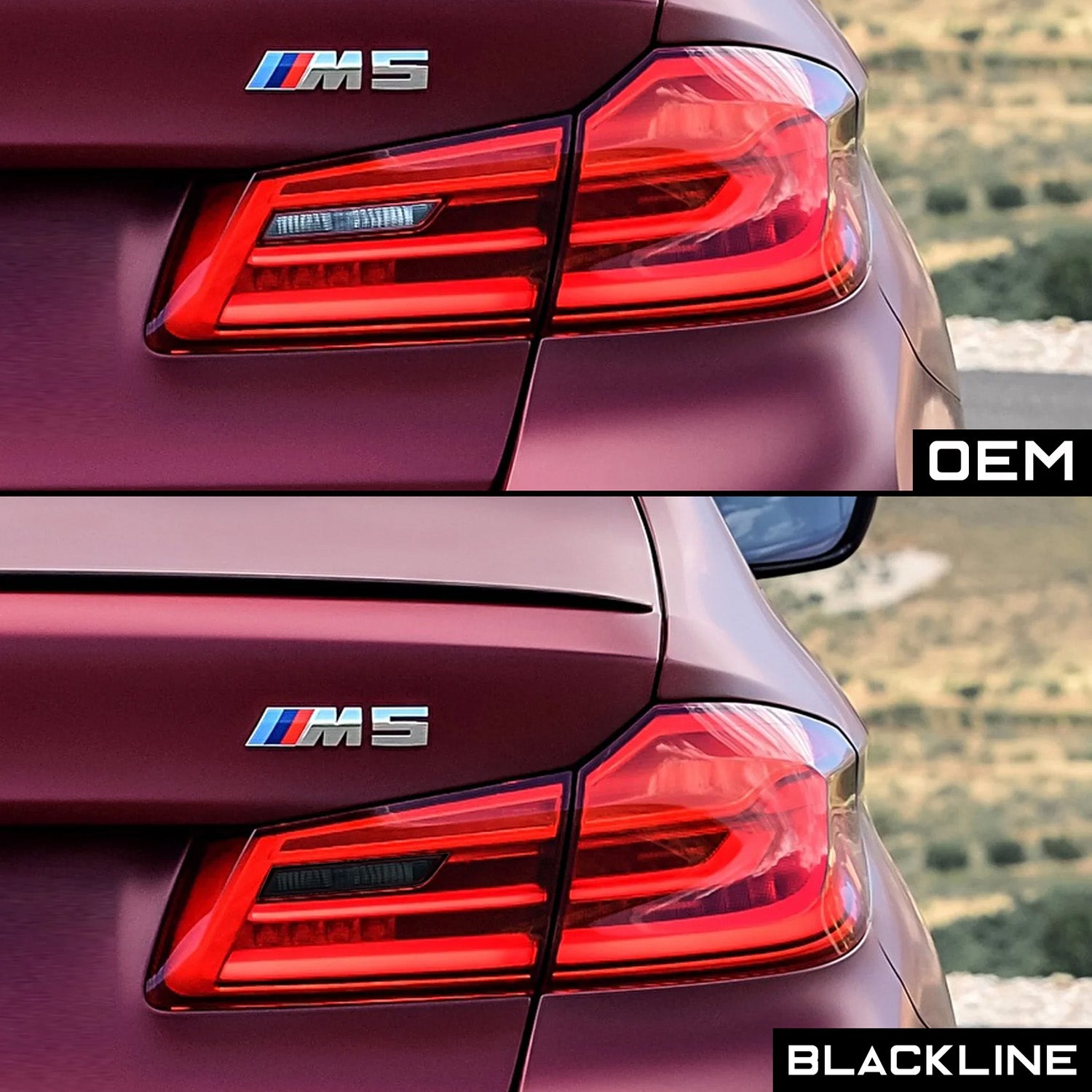 GoldenWrench Supply BMW F90 M5 G30 5 Series Taillight Overlay Kit