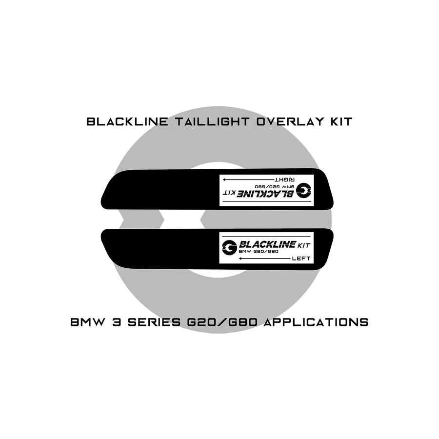 GoldenWrench Supply BMW G80 M3 G20 3 Series BLACKLINE Taillight Overlay Kit