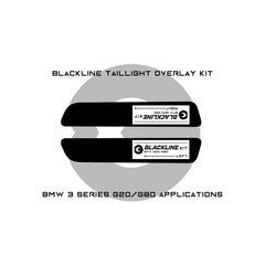 GoldenWrench BMW M3/3 Series Pre-LCI BLACKLINE Taillight Overlay Kit (G80/G20)