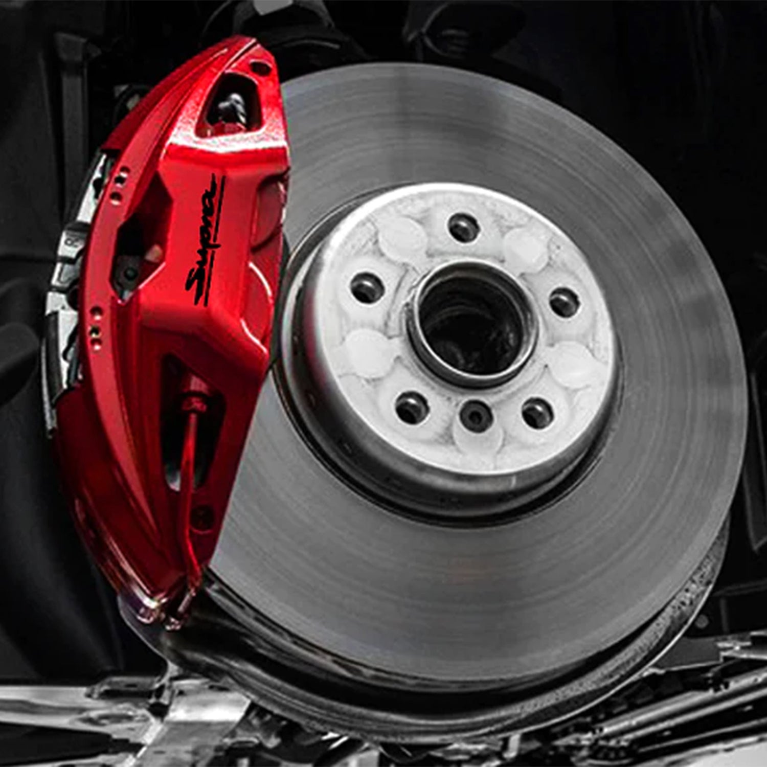 GoldenWrench Toyota GR Supra BLACKLINE Performance Brake Caliper Decal Set (A90 2020+) Black Colour