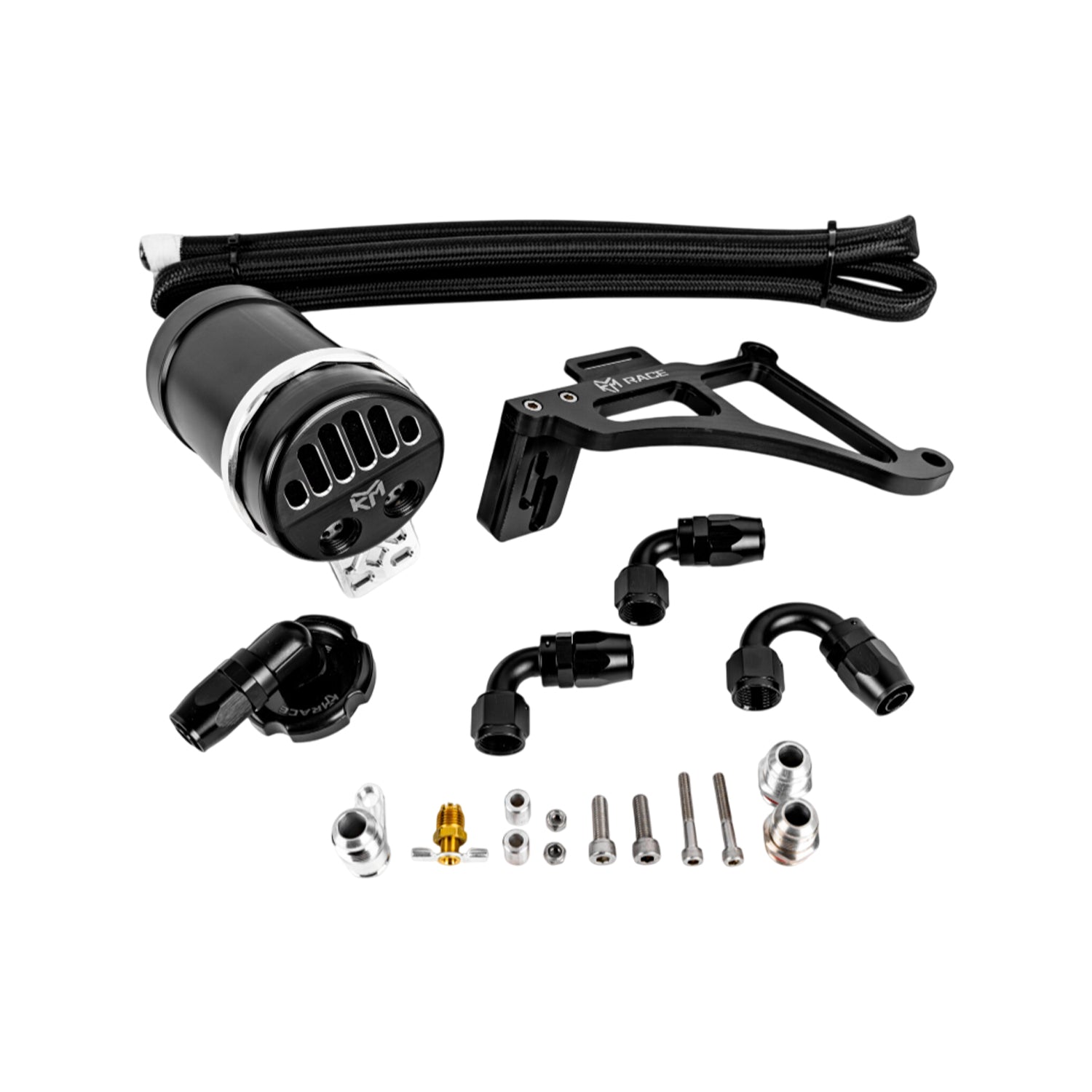 KLM BMW S58 Billet Oil Catch Can Kit For BMW G80 M3, G82 M4 & G87 M2