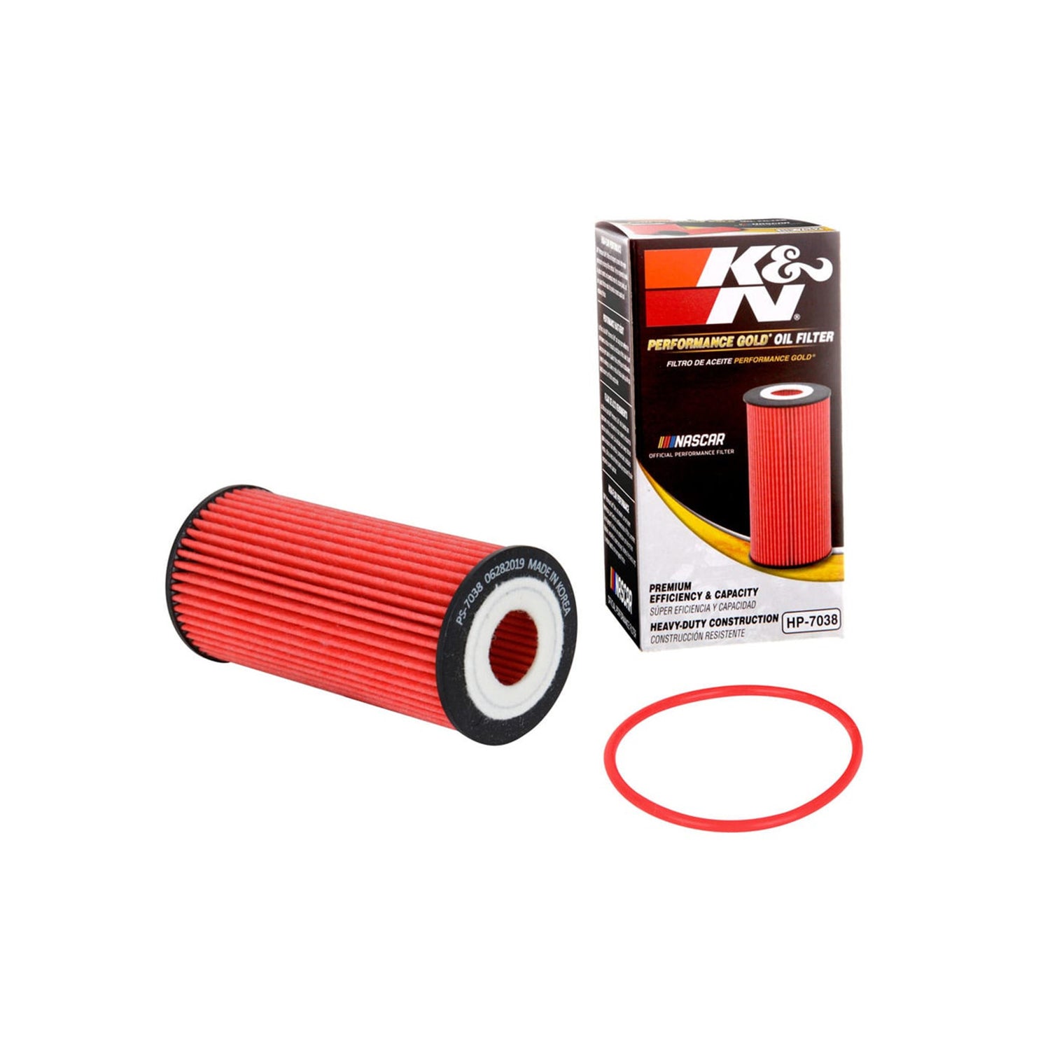 K&N Engine Oil Filter For Volkswagen Golf GTI Mk8 HP-7038