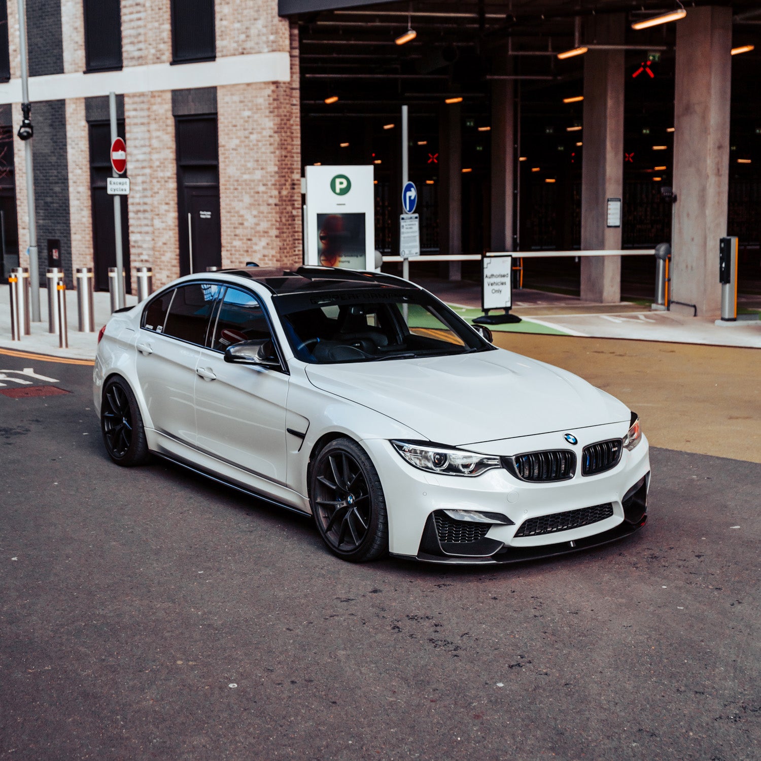 MHC+ BMW F80 M3 F82 M4 Performance Style Front Splitter In Gloss Carbon Fibre Pre-Preg