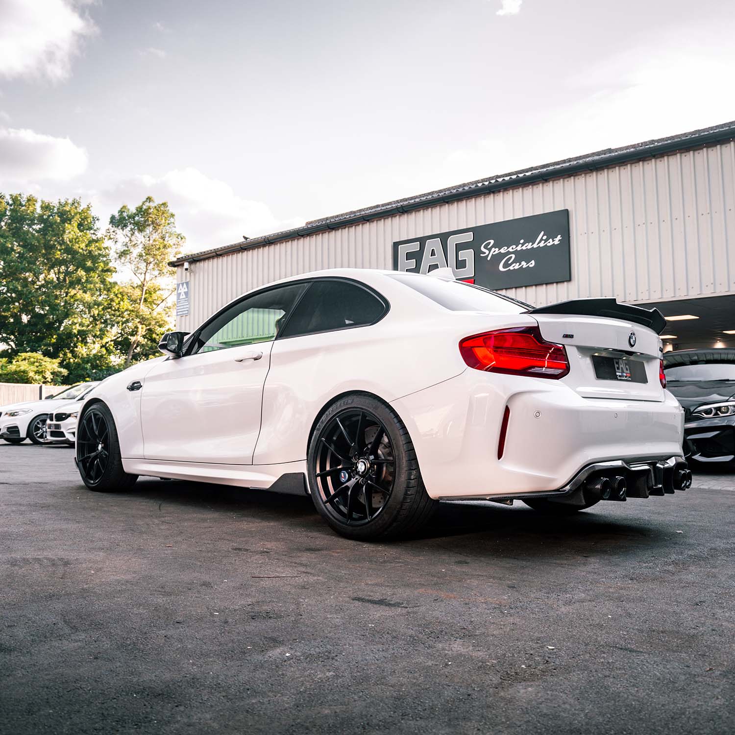 MHC+ BMW F87 M2 F22 2 Series Ducktail Rear Spoiler In Carbon Fibre