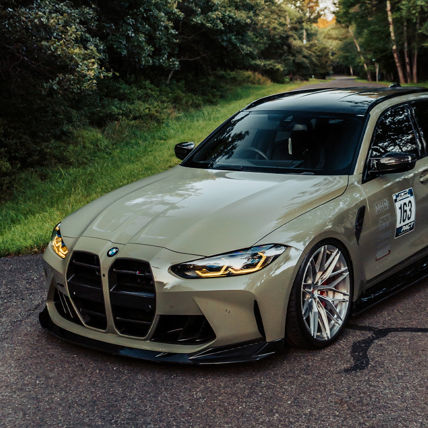 MHC+ BMW G80 G81 M3 G82 G83 M4 SP2 Carbon Fibre Front Splitter - Distributed By R44 Performance