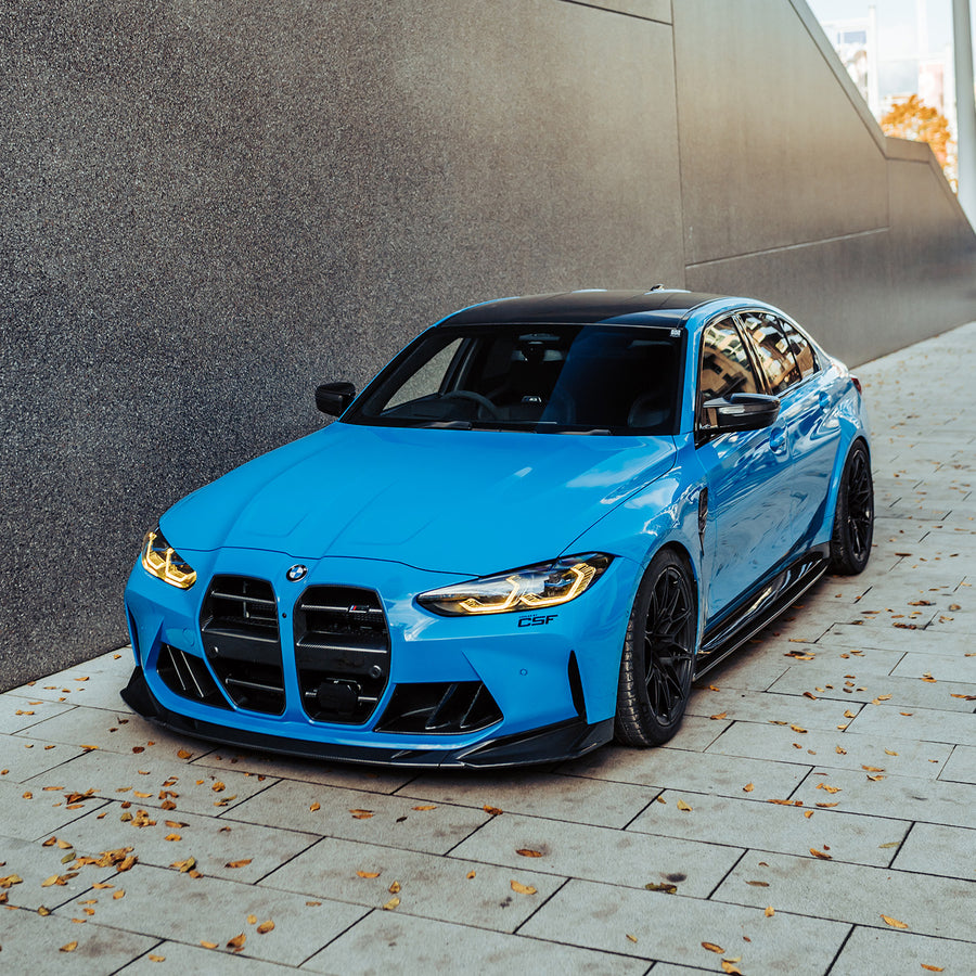 MHC+ BMW G80 G81 M3 G82 G83 M4 SP2 Carbon Fibre Front Splitter - Distributed By R44 Performance