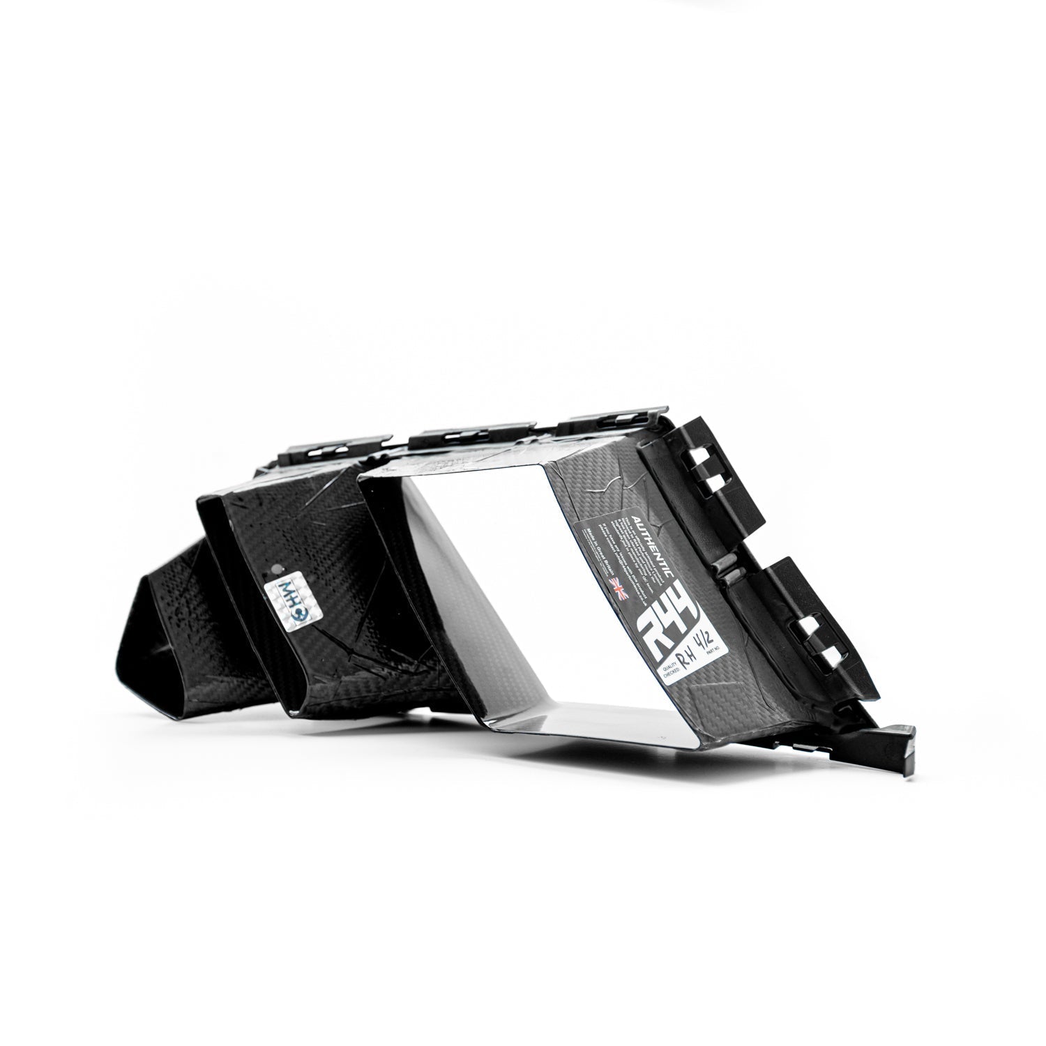 MHC+ BMW G80 G81 M3 & G82 G83 M4 Twin Fin Front Air Ducts In Gloss Pre Preg Carbon Fibre