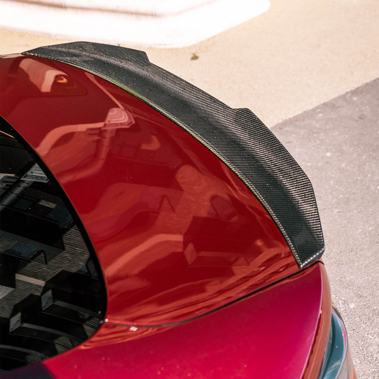 MHC+ BMW G82 M4 Ducktail Style Carbon Fibre Rear Spoiler