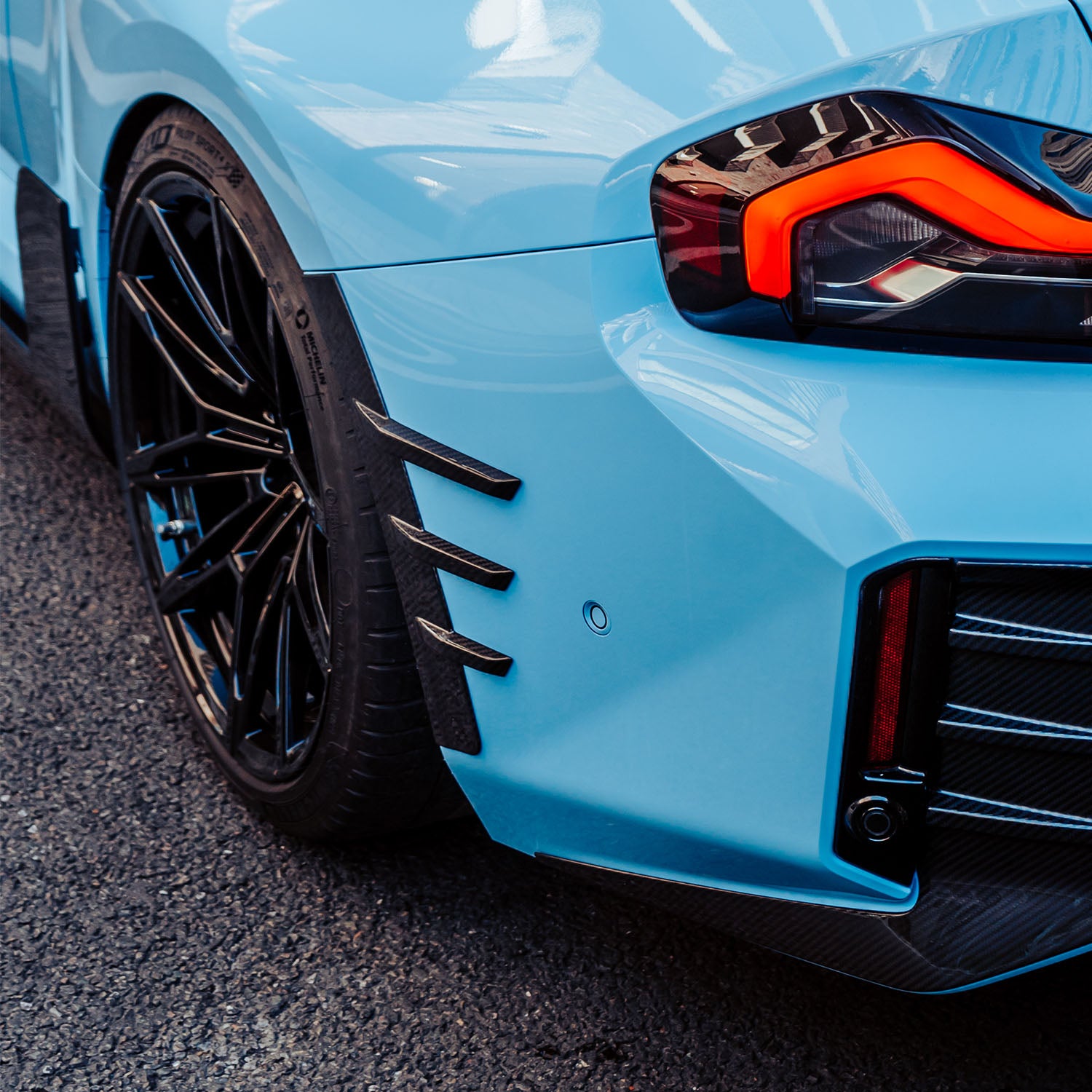 MHC+ BMW G87 M2 Carbon Fibre Rear Side Trim Arch Extensions