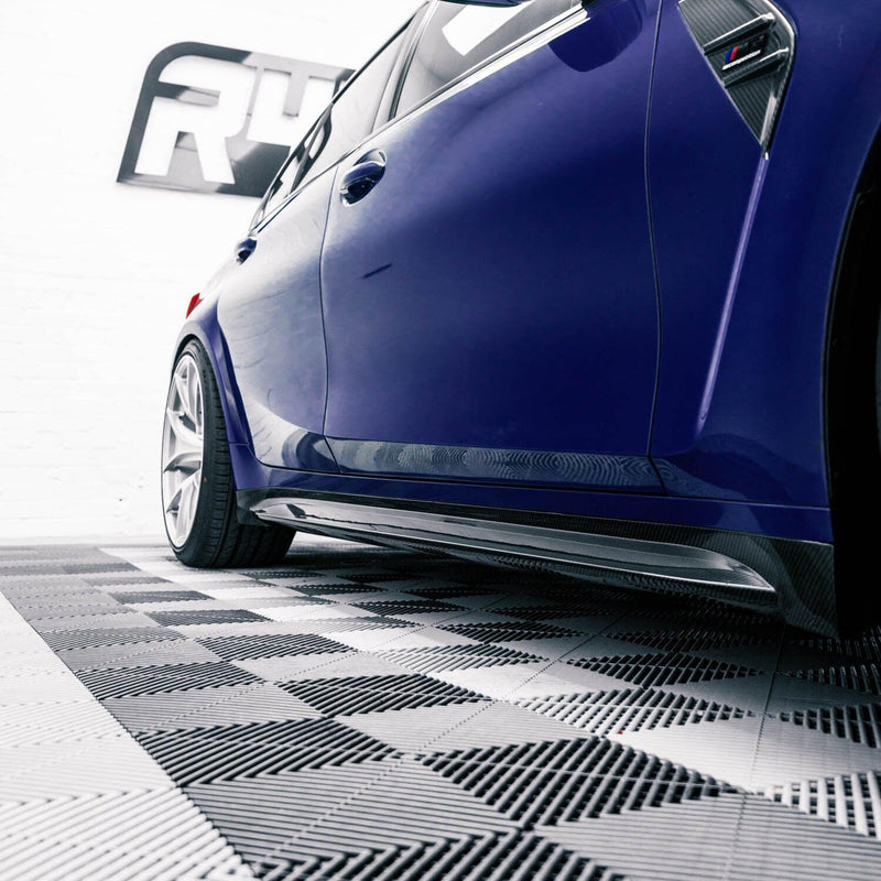 MHC+ BMW M3/M4 OEM Style Side Skirts In Pre Preg Carbon Fibre (G80/G82/G83)-R44 Performance