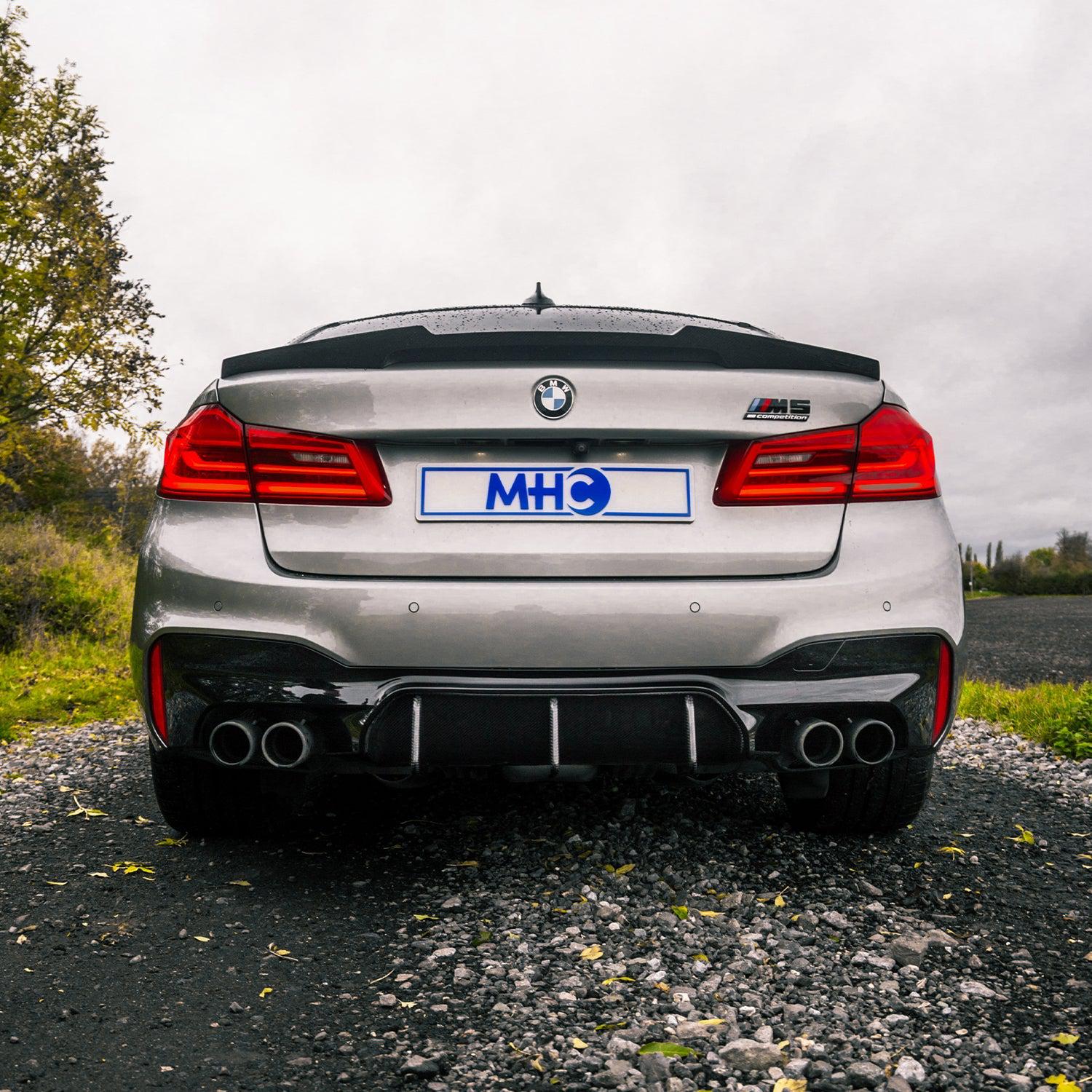 MHC BMW M5/5 Series M4 Style Rear Spoiler In Gloss Carbon Fibre (F90/G30)-R44 Performance