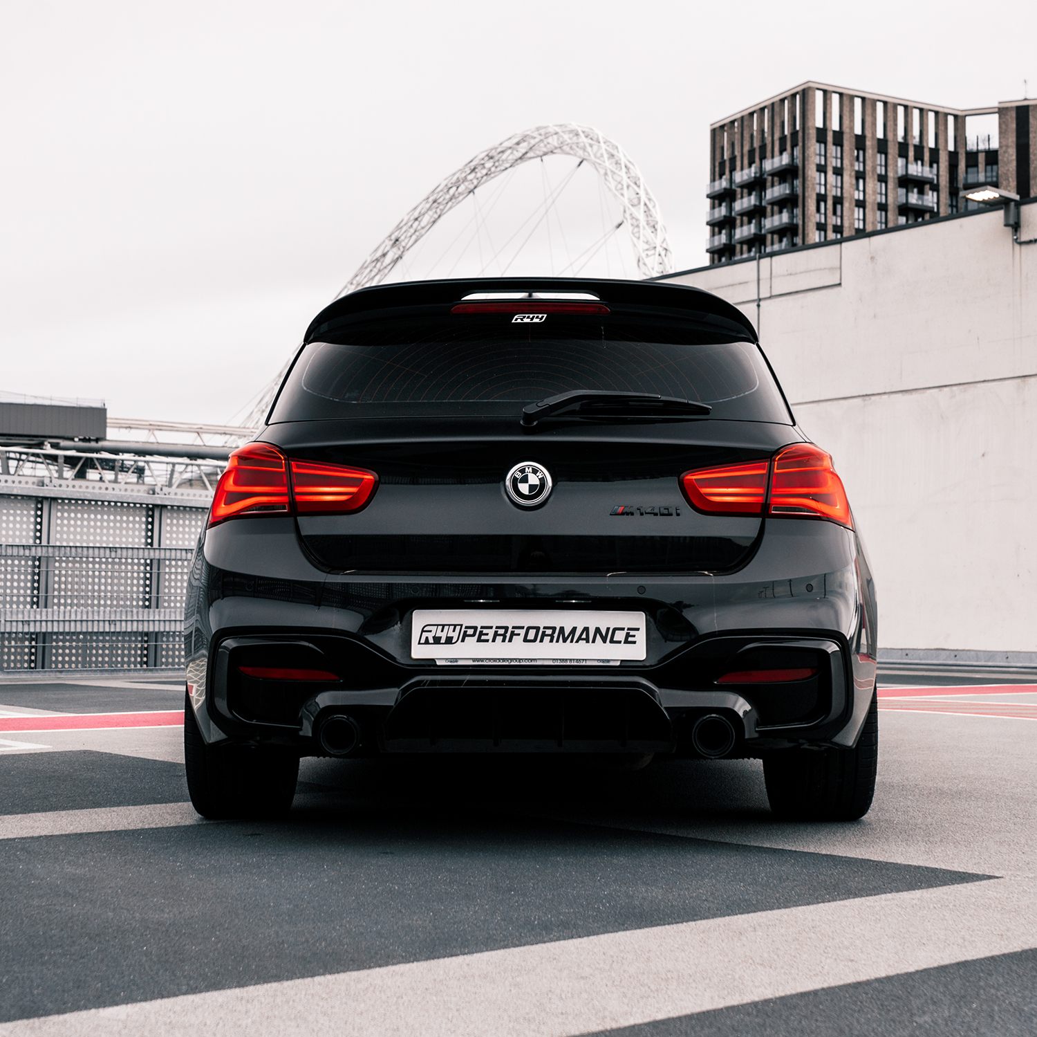 BMW 1 Series F20 F21 Gloss Black Rear Spoiler For Boot Lid - Fits BMW M140i & BMW M135i. Manufactured by MHC