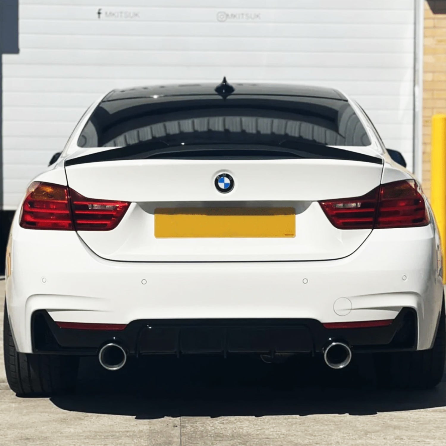 MHC Black BMW F32 4 Series M4 Style Gloss Black Rear Spoiler