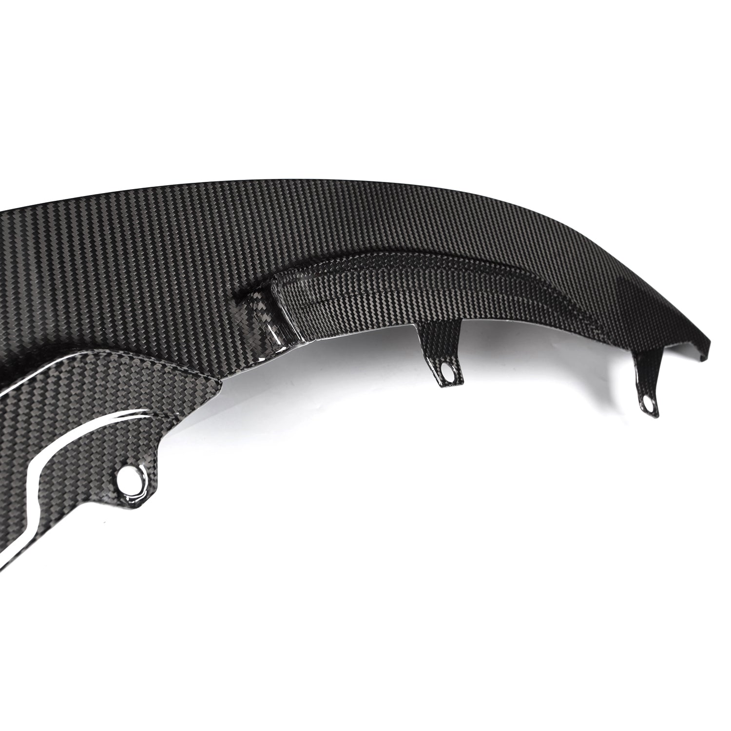 MHC+ BMW F80 M3 F82 M4 GT Style Front Splitter In Gloss Pre Preg Carbon Fibre