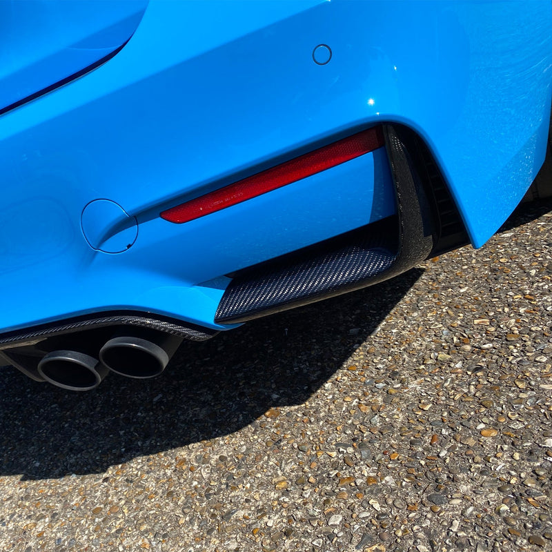 BMW F8 M3 & F82 M4 Carbon Fibre Rear Bumper Inserts