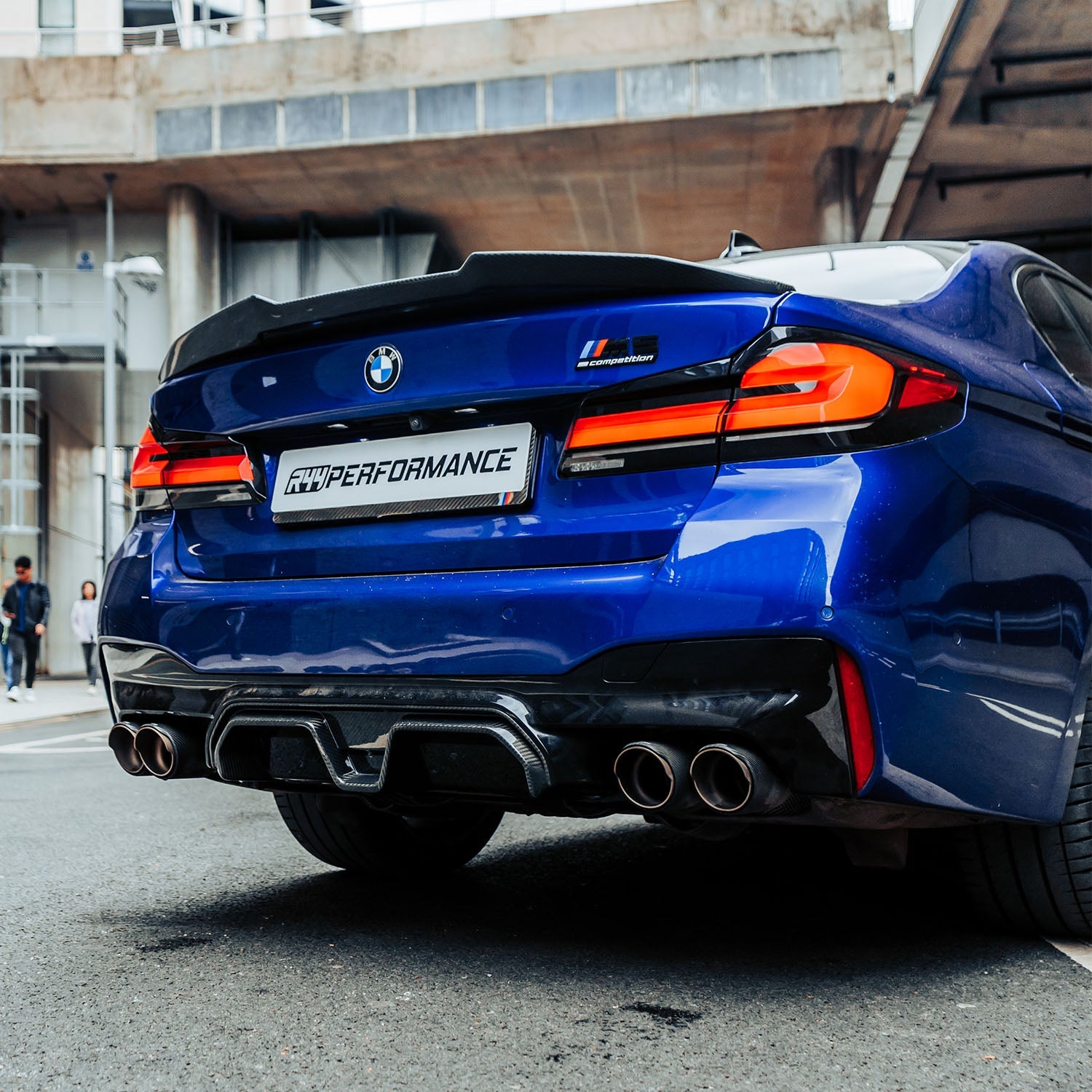 MHC+ BMW F90 M5 G30 5 Series Carbon Fibre Ducktail Spoiler