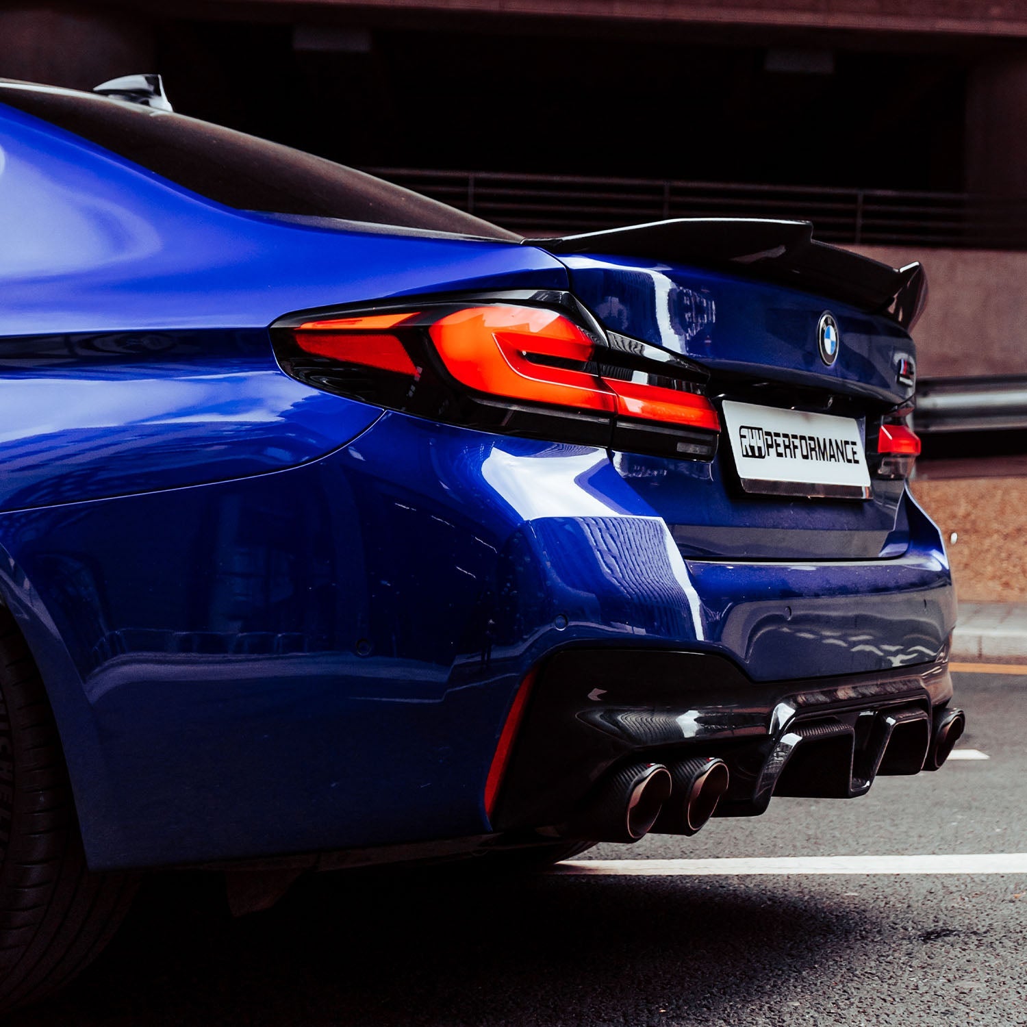 MHC+ BMW F90 M5 G30 5 Series Carbon Fibre Ducktail Spoiler