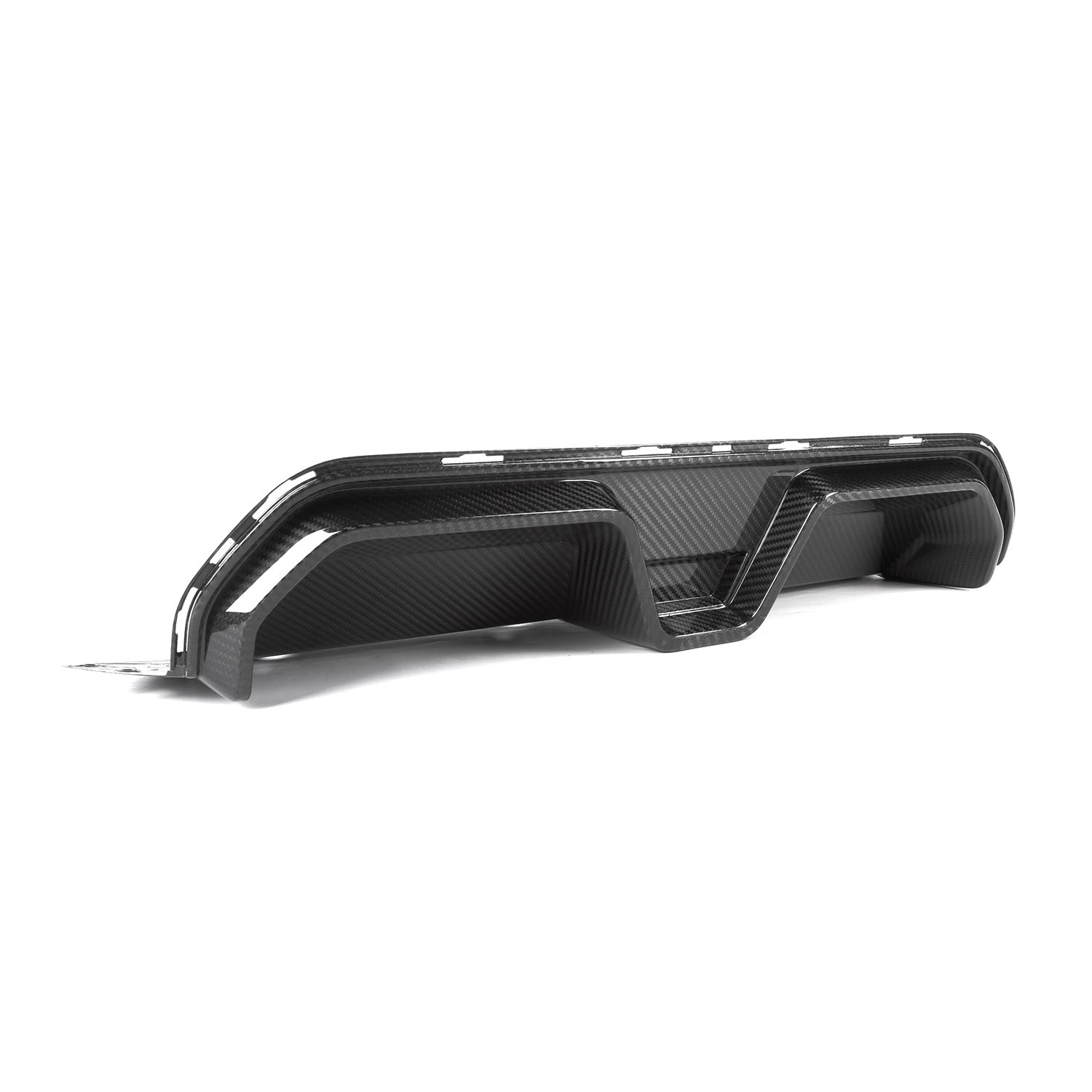 MHC+ BMW F90 M5 LCI CS Style Rear Diffuser In Gloss Pre Preg Carbon Fibre