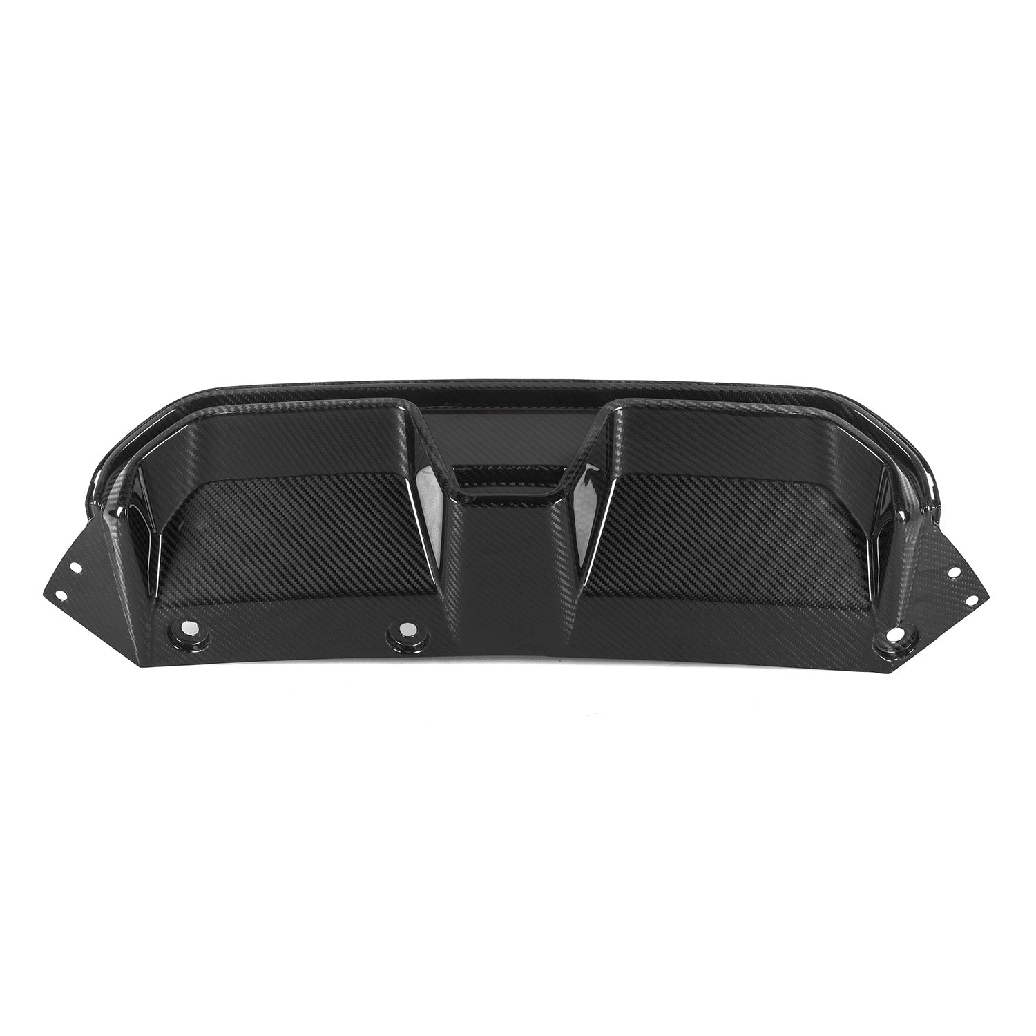 MHC+ BMW F90 M5 LCI CS Style Rear Diffuser In Gloss Pre Preg Carbon Fibre