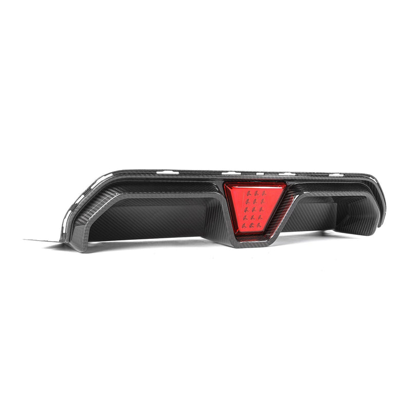 MHC+ BMW F90 M5 LCI Carbon Fibre CS Style LED Rear Diffuser