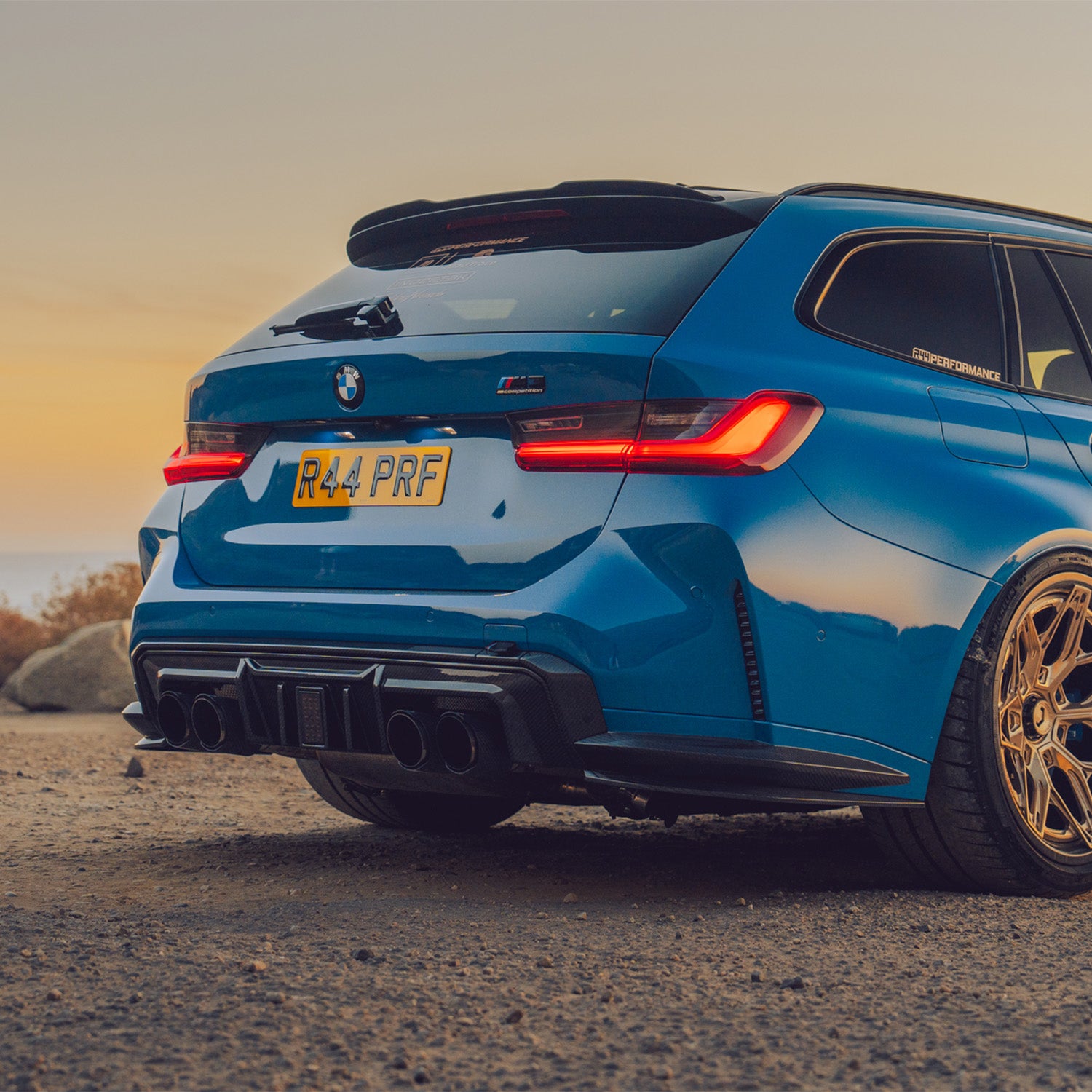 MHC+ BMW G80 M3 G82 M4 DF1 Carbon Fibre LED Rear Diffuser