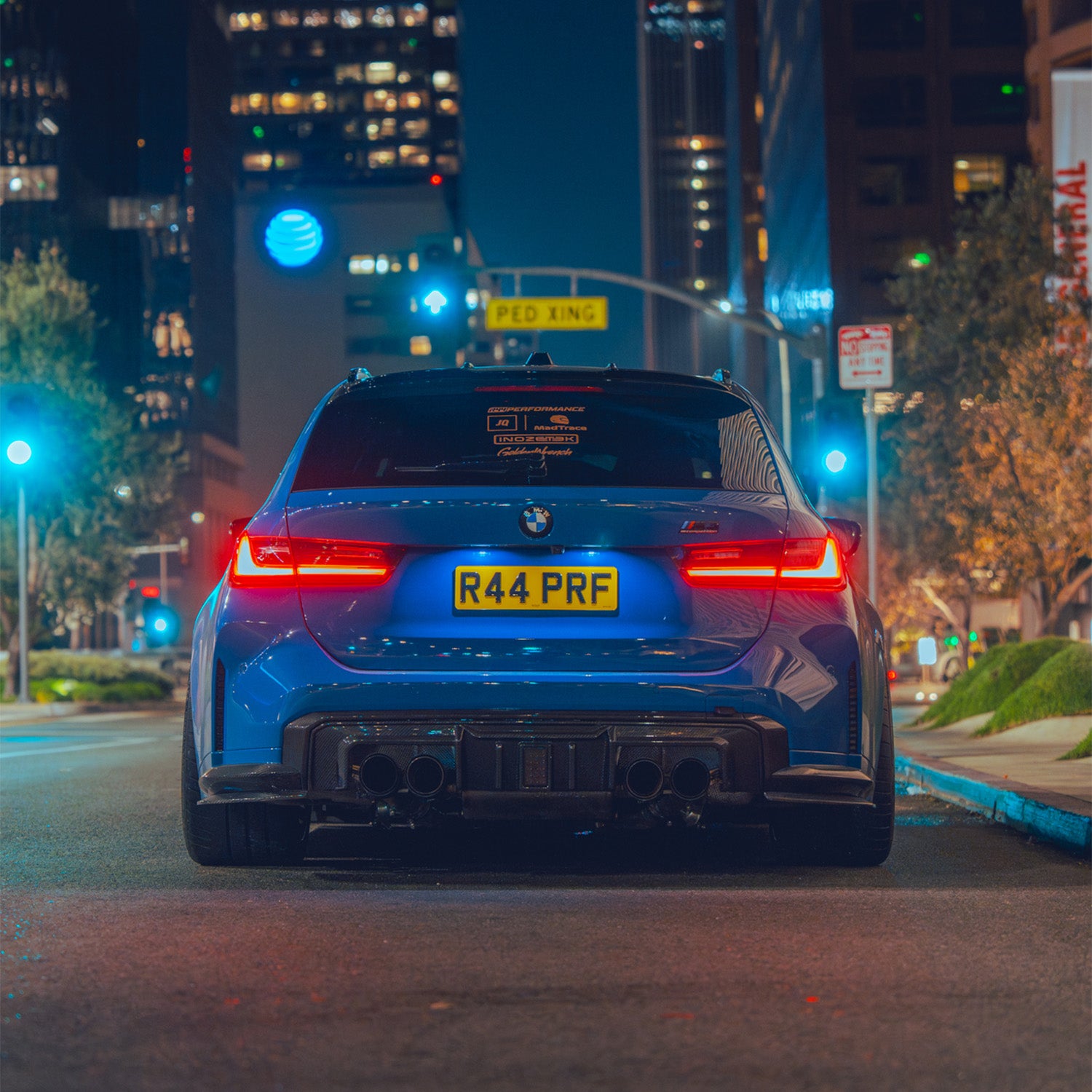 MHC+ BMW G80 M3 G82 M4 DF1 Carbon Fibre LED Rear Diffuser