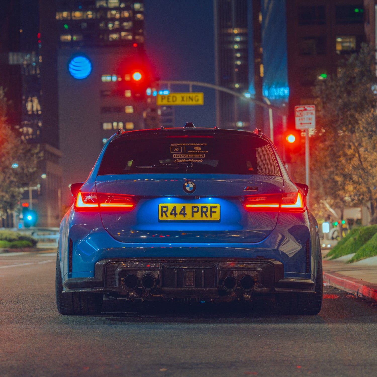 MHC+ BMW G80 M3 G82 M4 DF1 Carbon Fibre LED Rear Diffuser