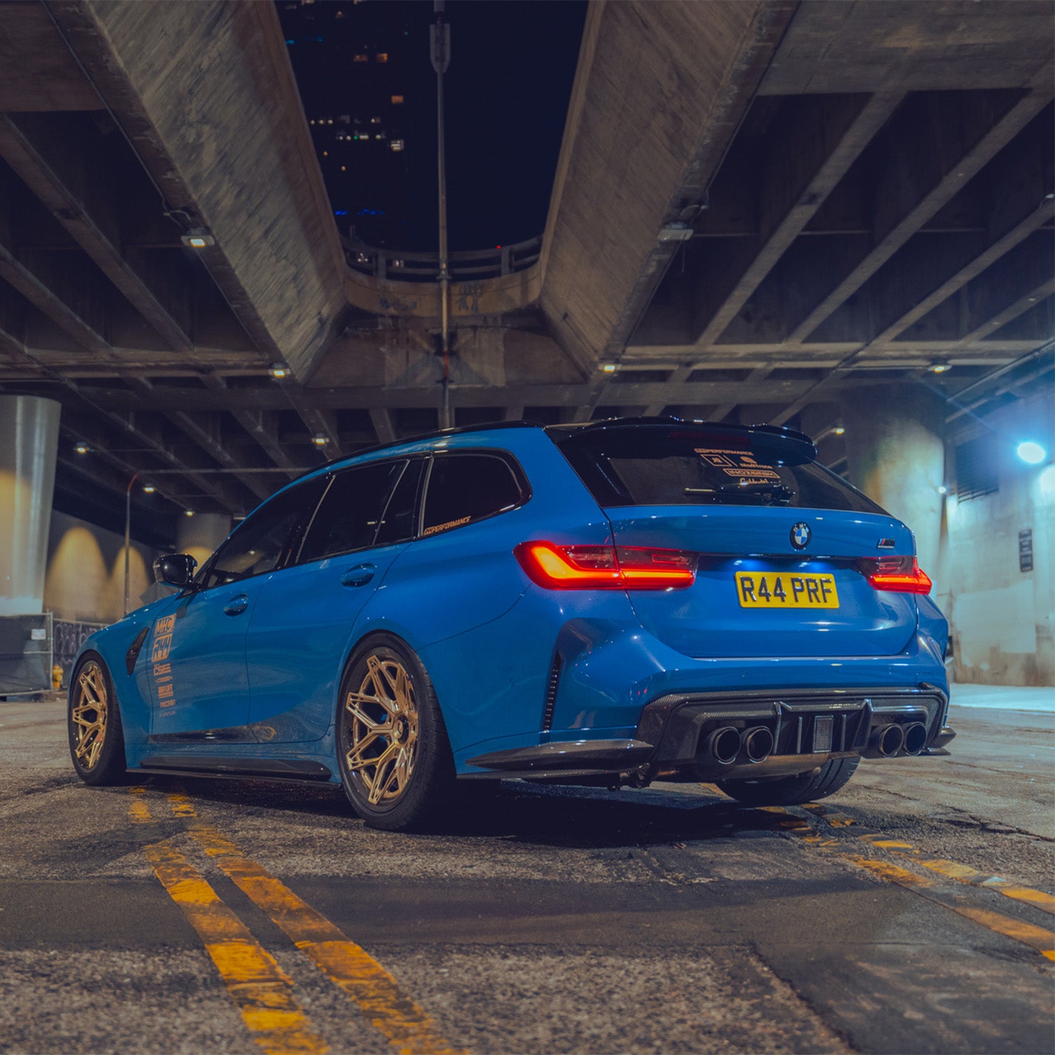 MHC+ BMW G80 M3 G82 M4 DF1 Carbon Fibre LED Rear Diffuser