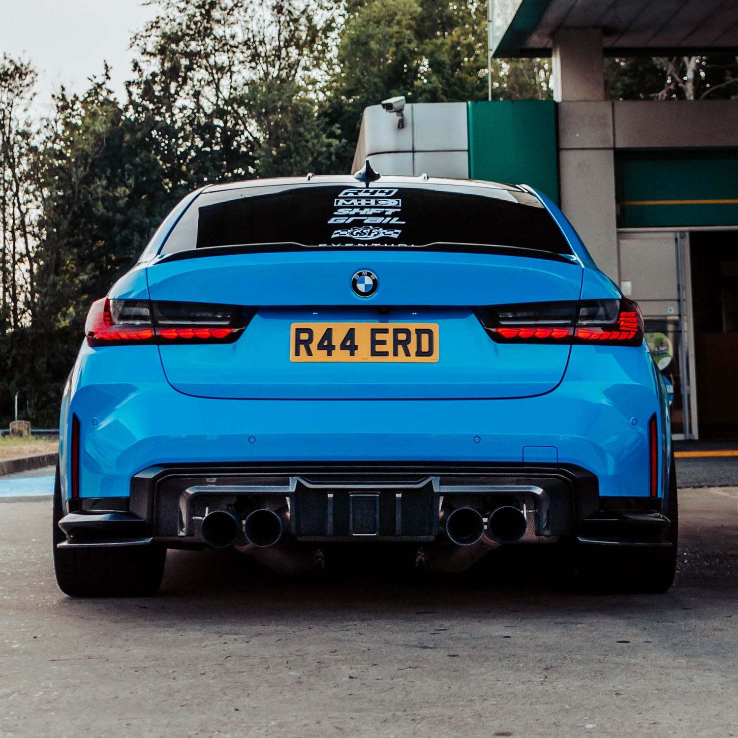 MHC+ BMW G80 M3 Rear Side Splitters In Gloss Carbon Fibre