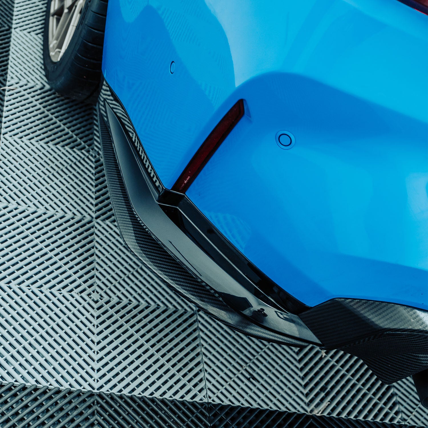 MHC+ BMW G80 M3 Rear Side Splitters In Gloss Carbon Fibre