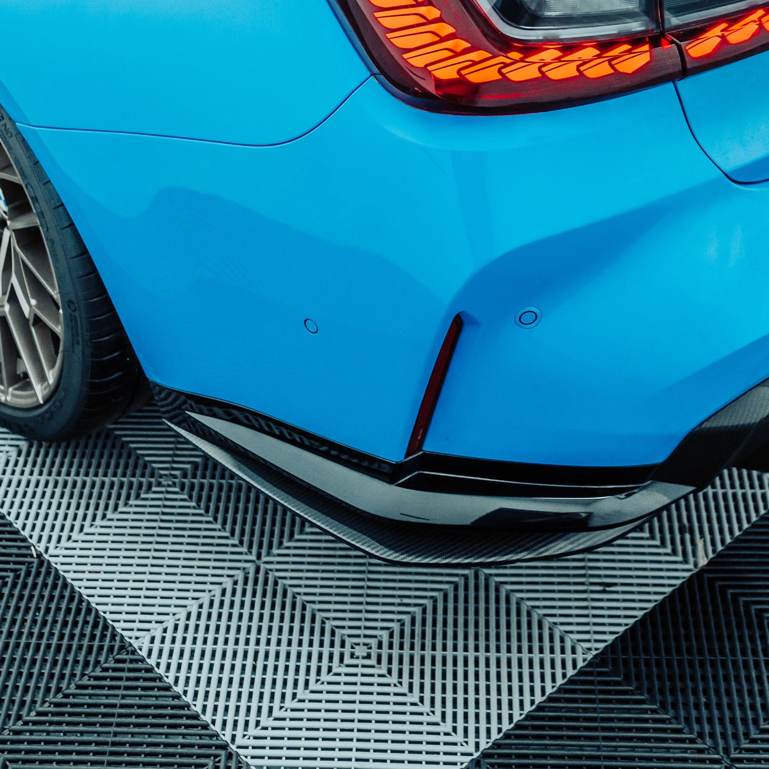 MHC+ BMW G80 M3 Rear Side Splitters In Gloss Carbon Fibre