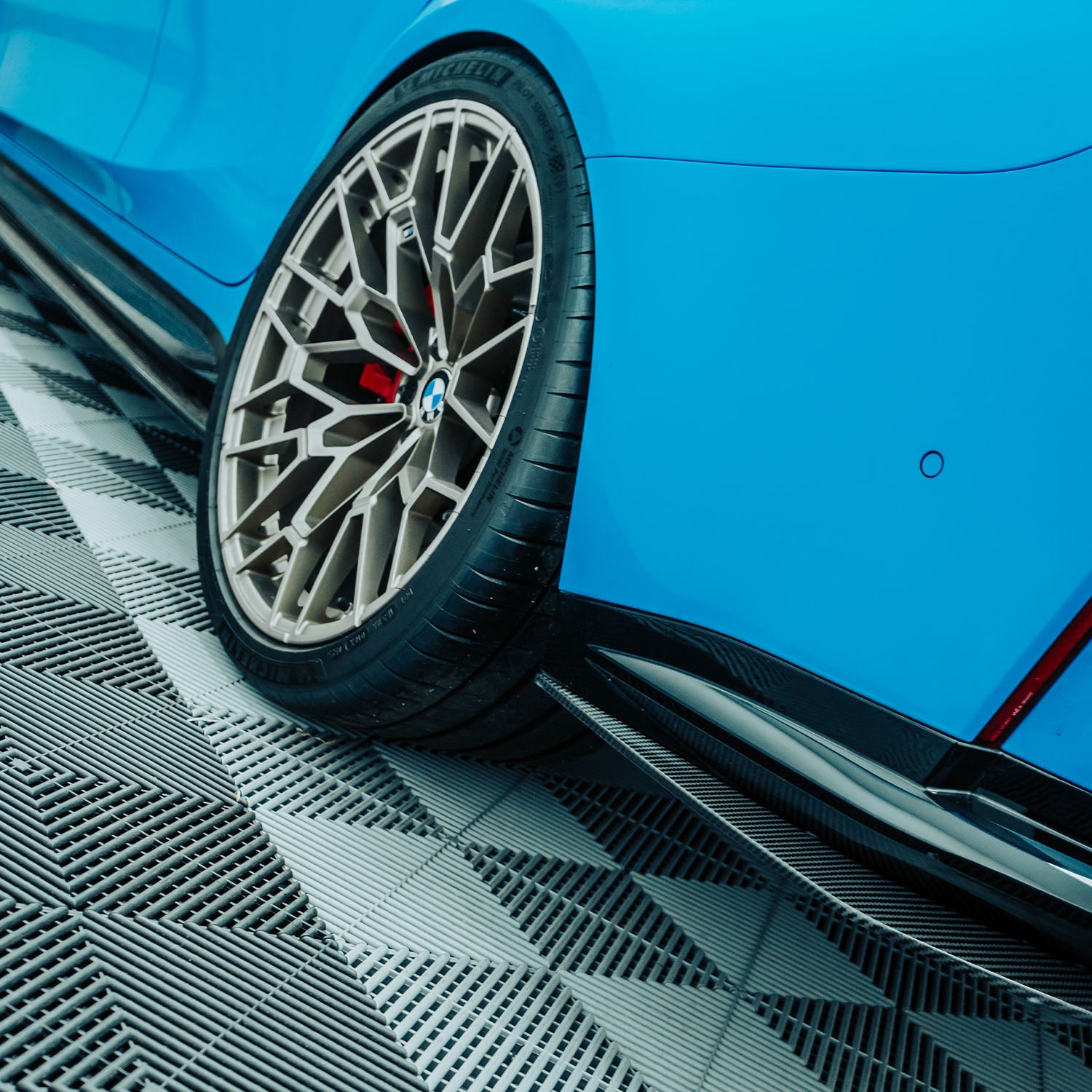 MHC+ BMW G80 M3 Rear Side Splitters In Gloss Carbon Fibre
