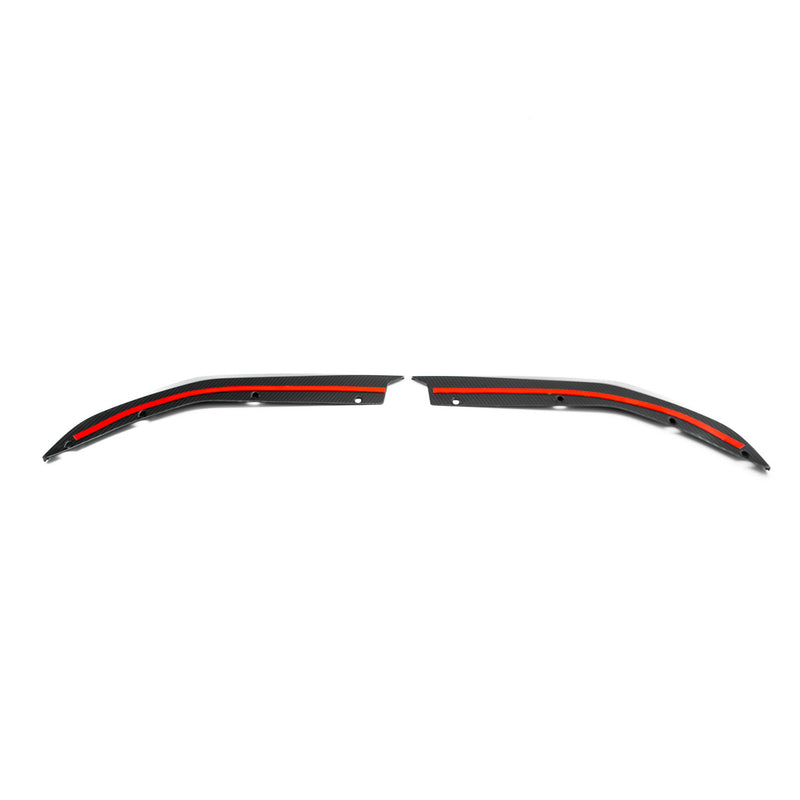MHC+ BMW G80 M3 Rear Side Splitters In Gloss Carbon Fibre