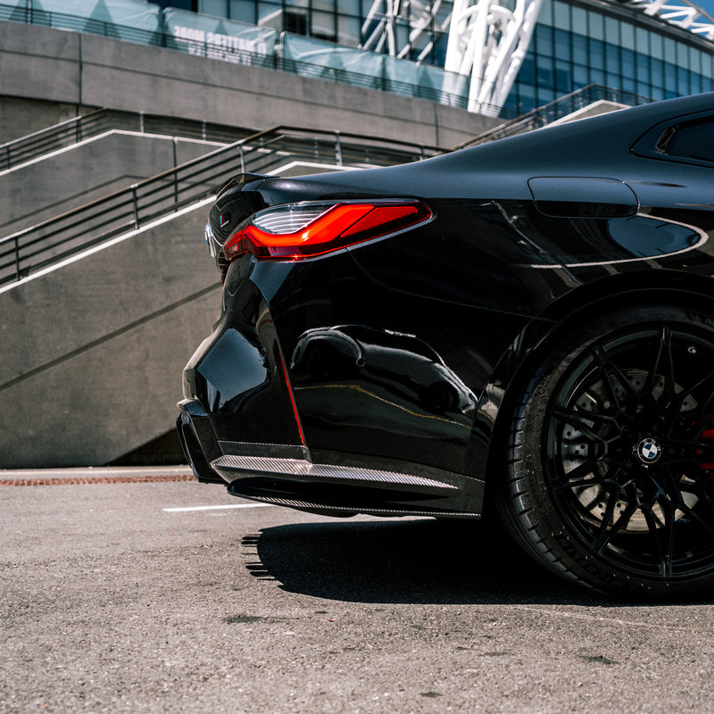 MHC+ BMW G82 M4 G83 Rear Side Splitters In Carbon Fibre Fitted