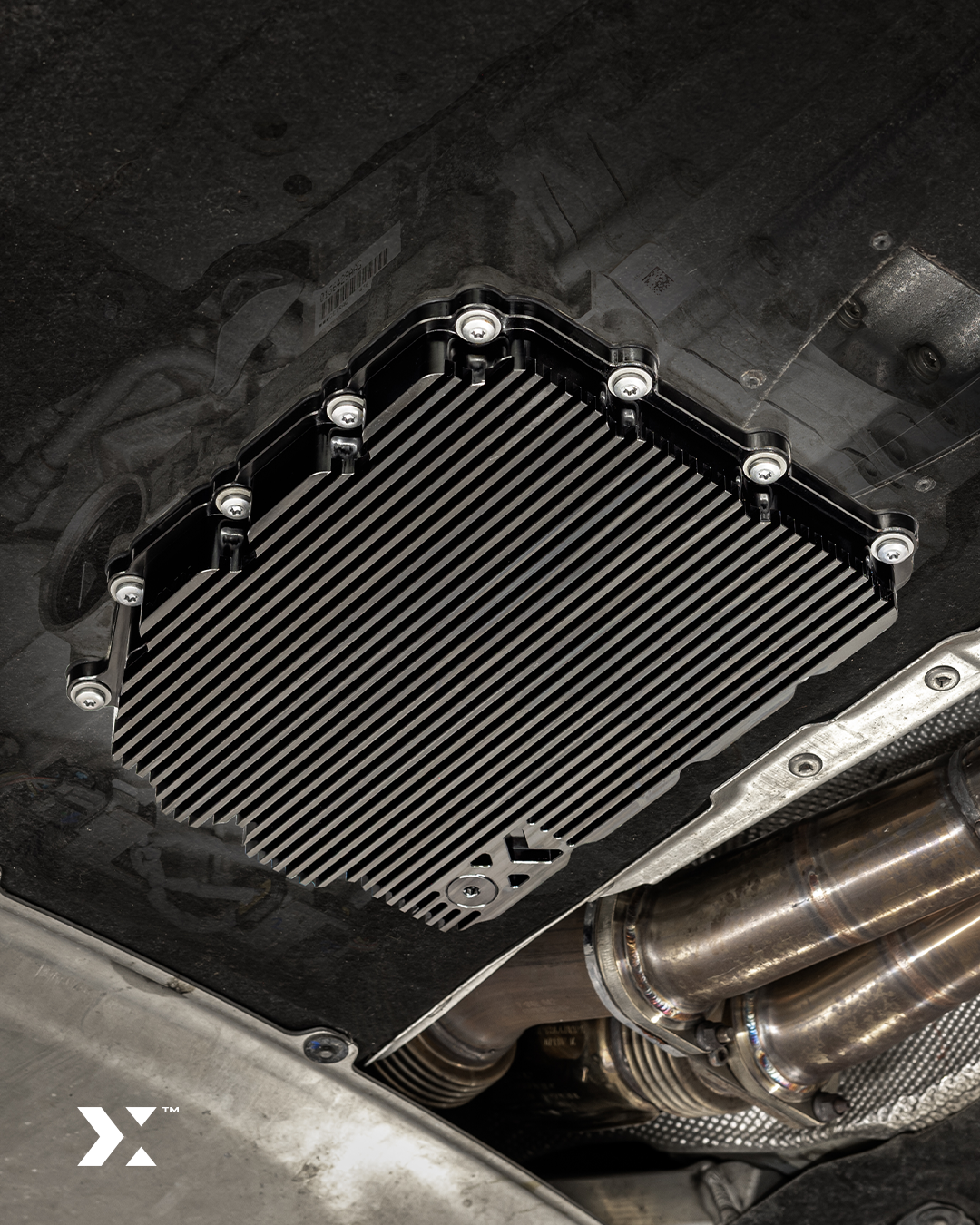 MMX black anodised billet aluminium DCT gearbox oil pan for BMW F8X M3 M4 and M2