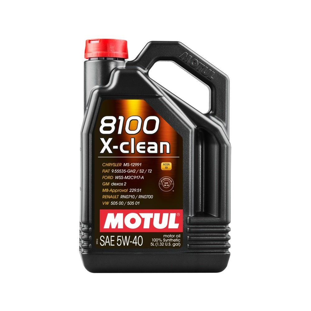 Motul 8100 X-Clean 5W40 5L Engine Oil