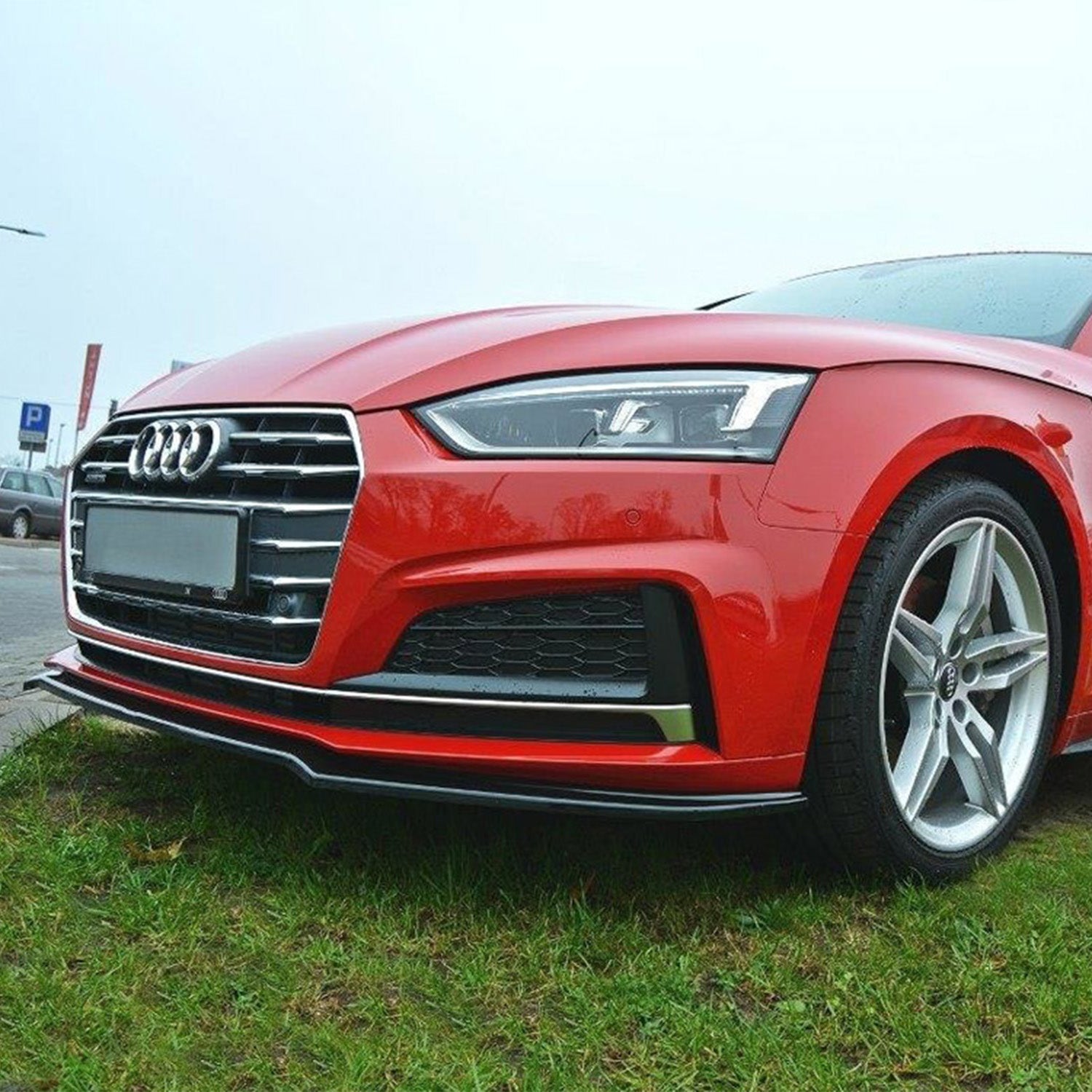 Maxton Design Audi F5 S5 Gloss Black V1 Front Splitter