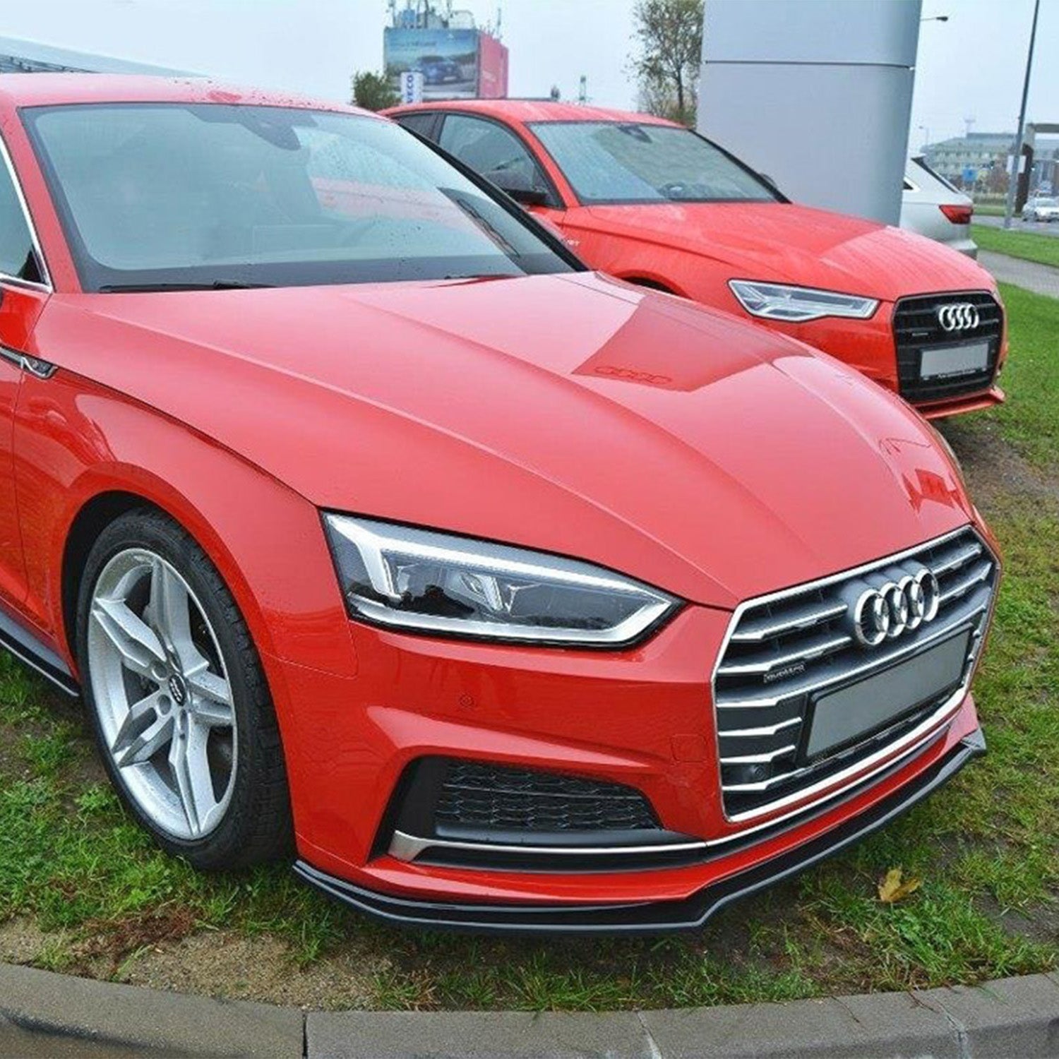 Maxton Design Audi F5 S5 Gloss Black V1 Front Splitter