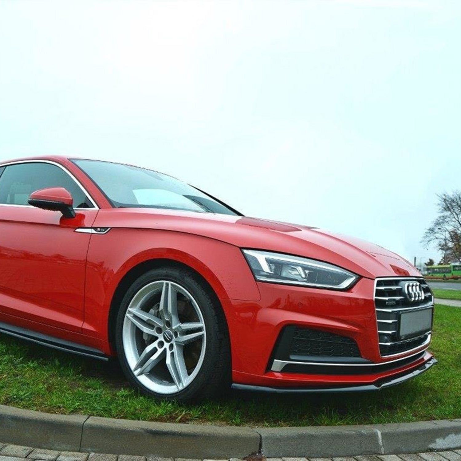 Maxton Design Audi F5 S5 Gloss Black V2 Front Splitter