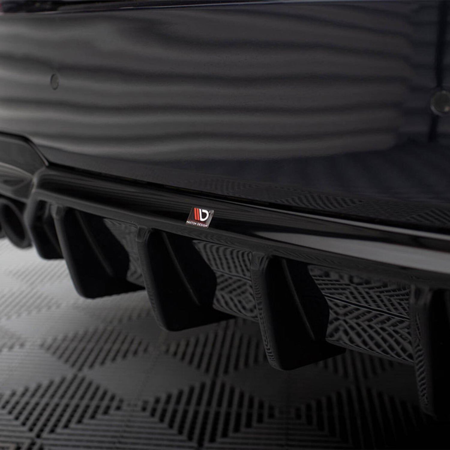 Maxton Design BMW F10 M5 Gloss Black Rear Diffuser