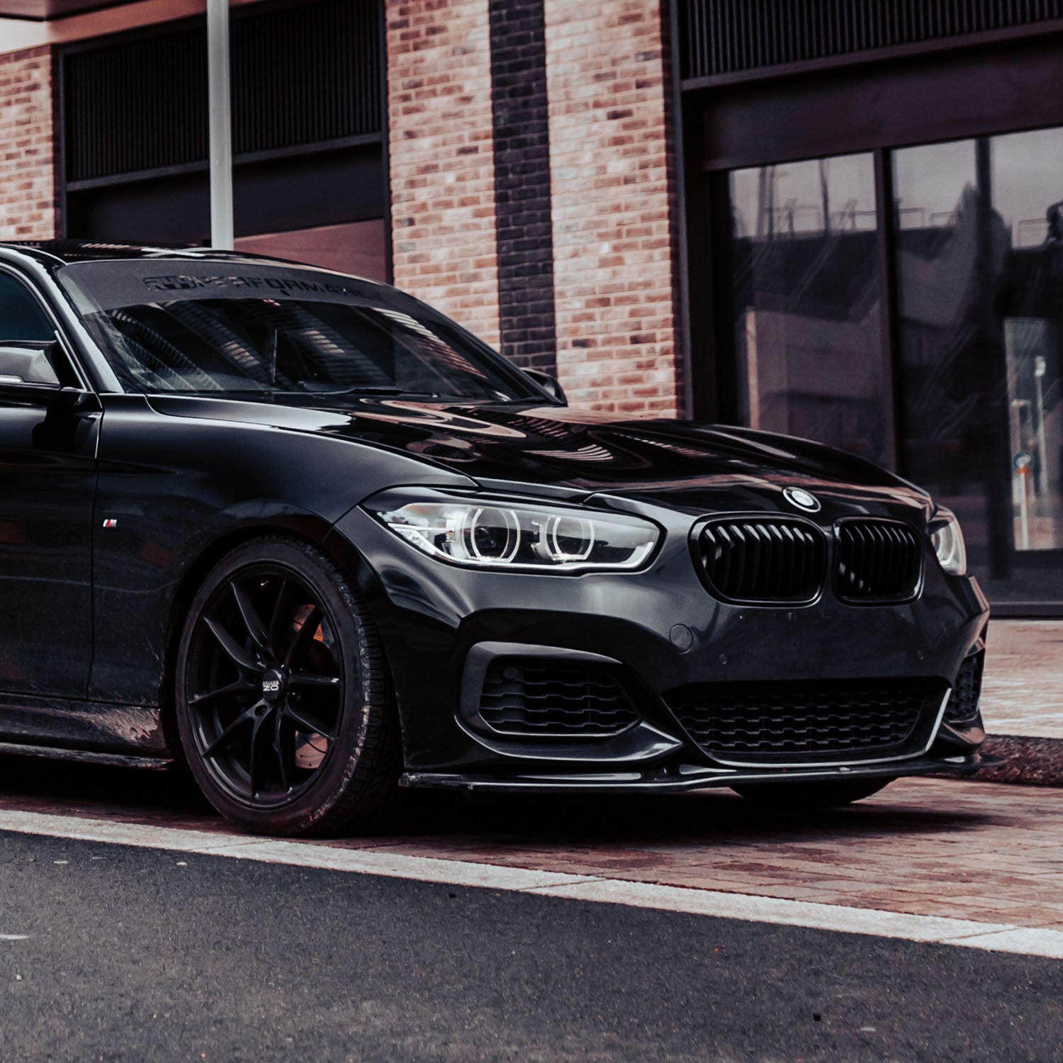 Maxton Design BMW F20 1 Series V3 Gloss Black Front Splitter M140i M135i BM-1-F20F-M-FD3G